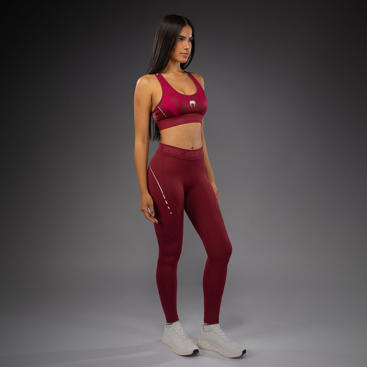 Venum Adrenaline Dames Leggings – Bourgondië/Roze