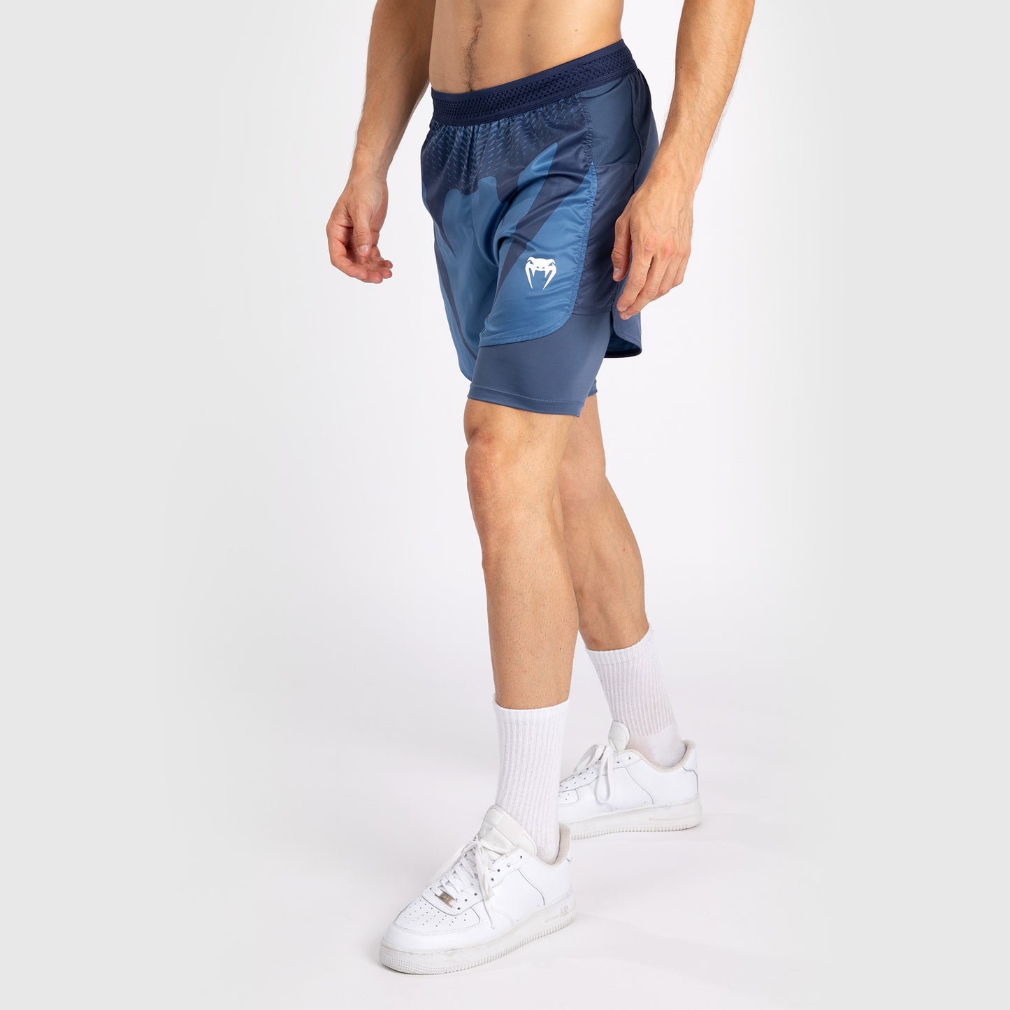 Venum Attack Heren Fight Shorts - Marineblauw