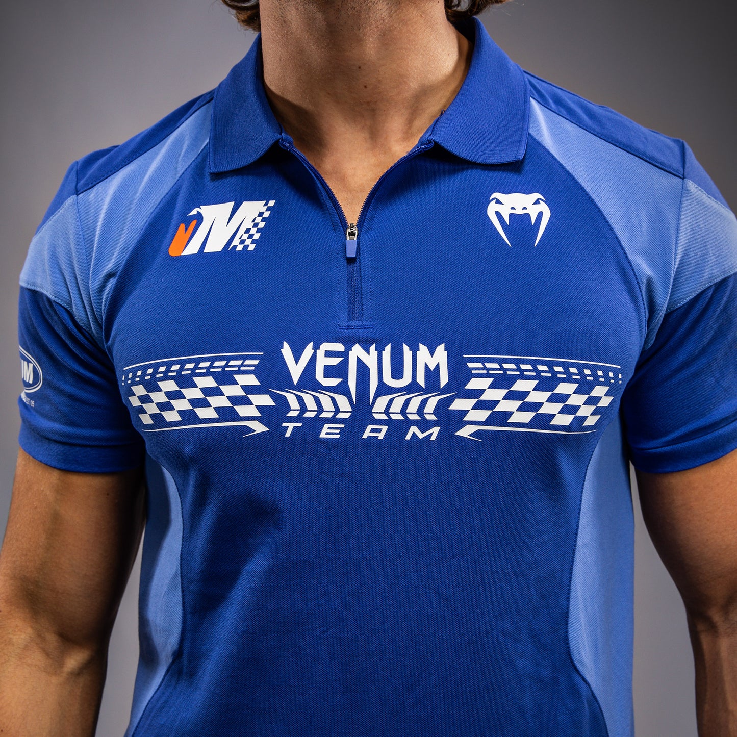 Venum Motorsport Katoenen Polo - Koninklijk Blauw