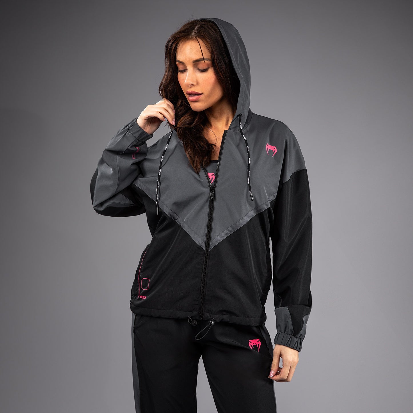 Venum Tactical XT Trainingsjas voor dames - Zwart/Stormgrijs