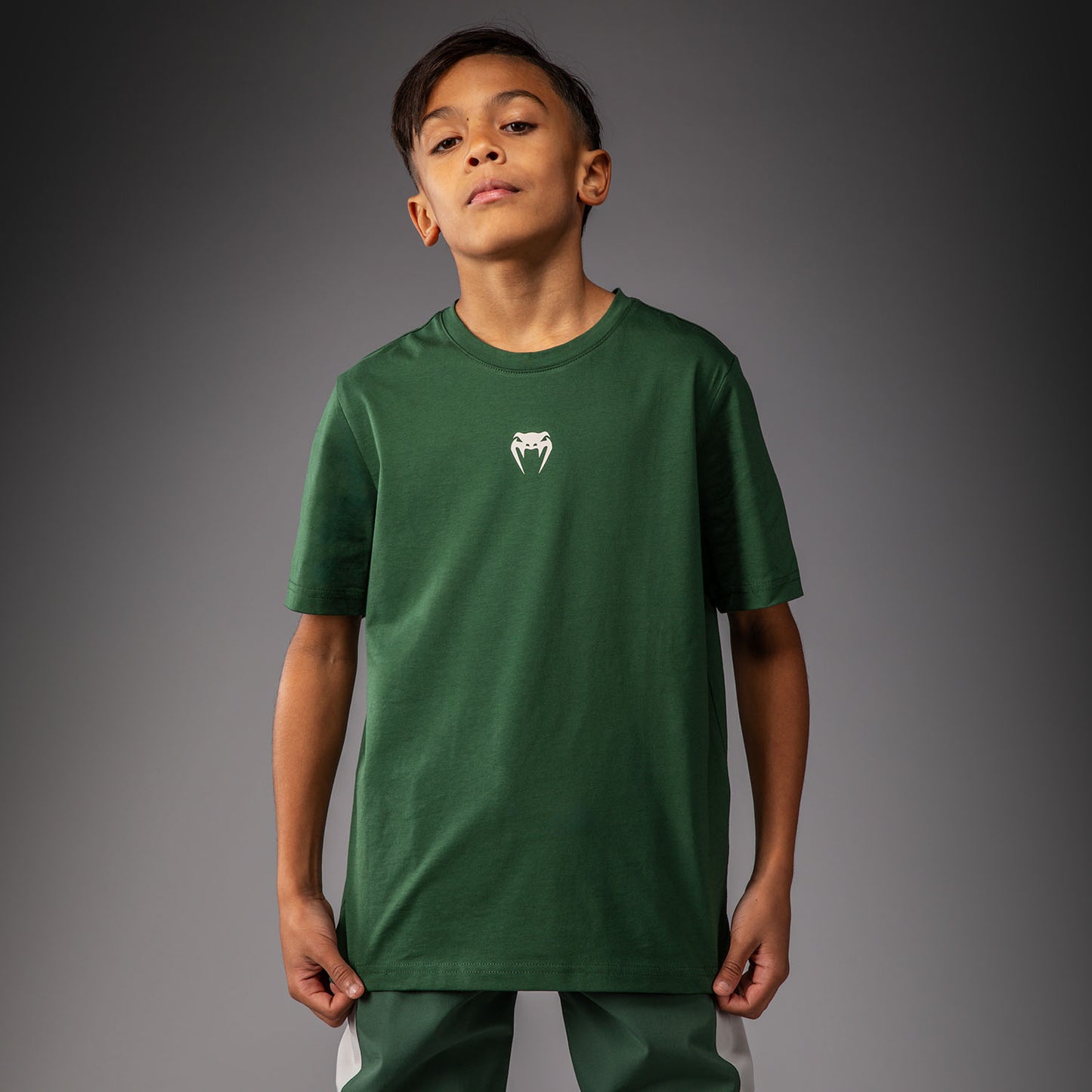 Venum Contender T-shirt voor Kinderen – Bosgroen/ Off White