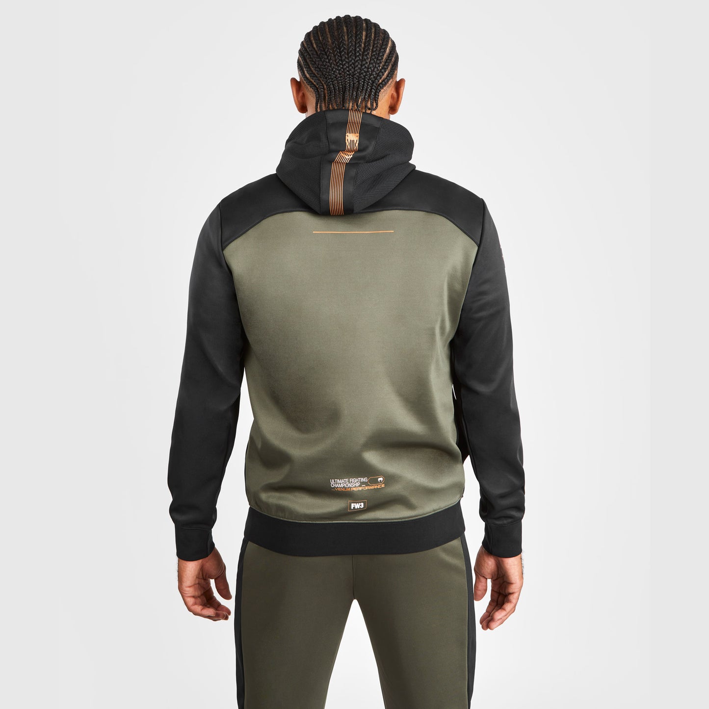 UFC Adrenaline by Venum Fight Week Herenrits Hoodie - Kaki/Brons