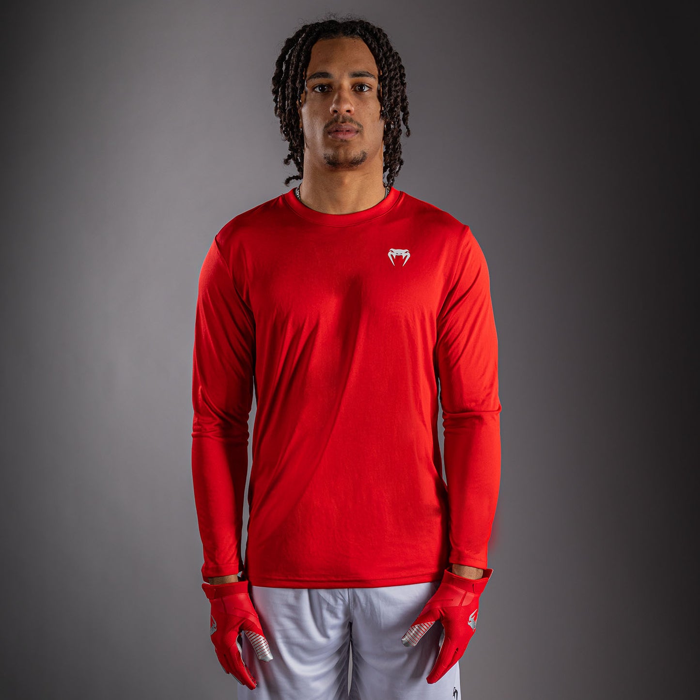 Venum Lineup Performance T-shirt met lange mouwen - Rood/Wit