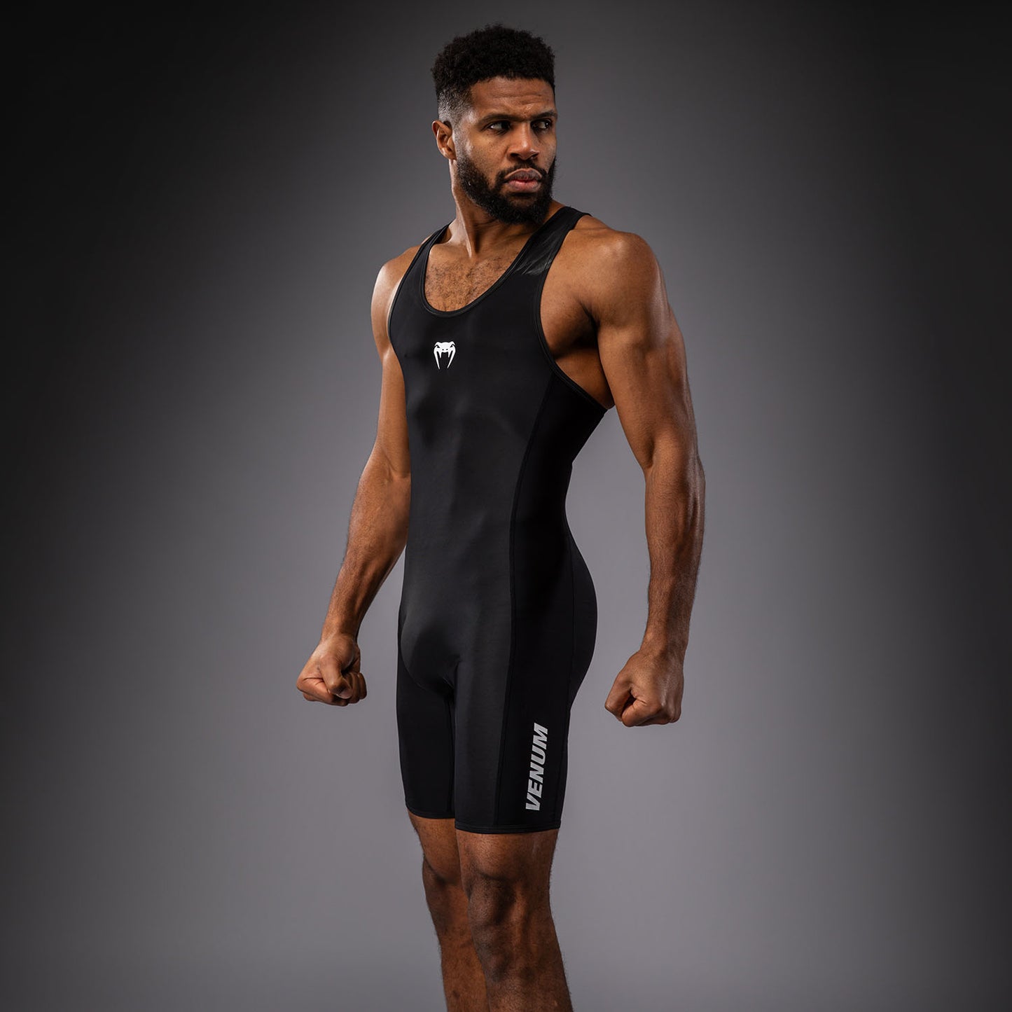 Venum Challenger Worstel Singlet voor heren – Zwart