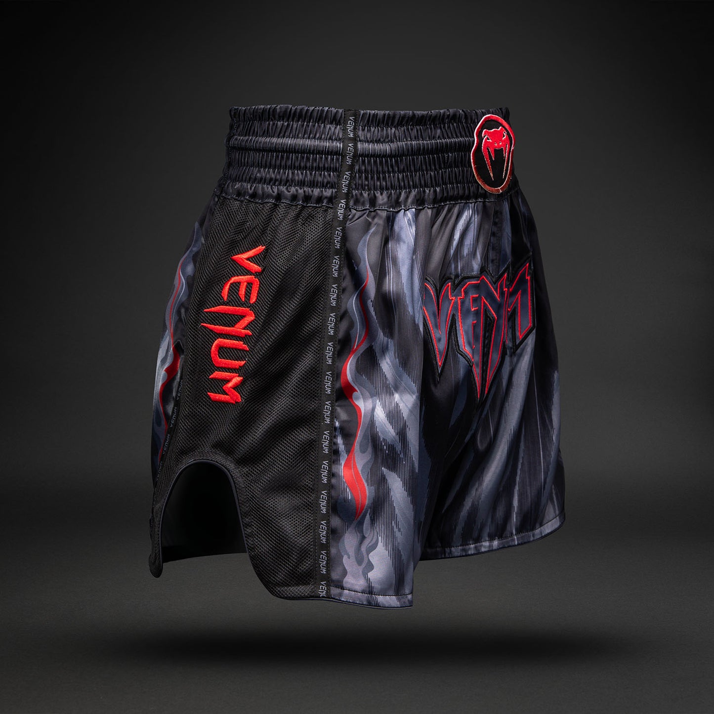 Venum Demon Muay Thai-short - Zwart/Grijs
