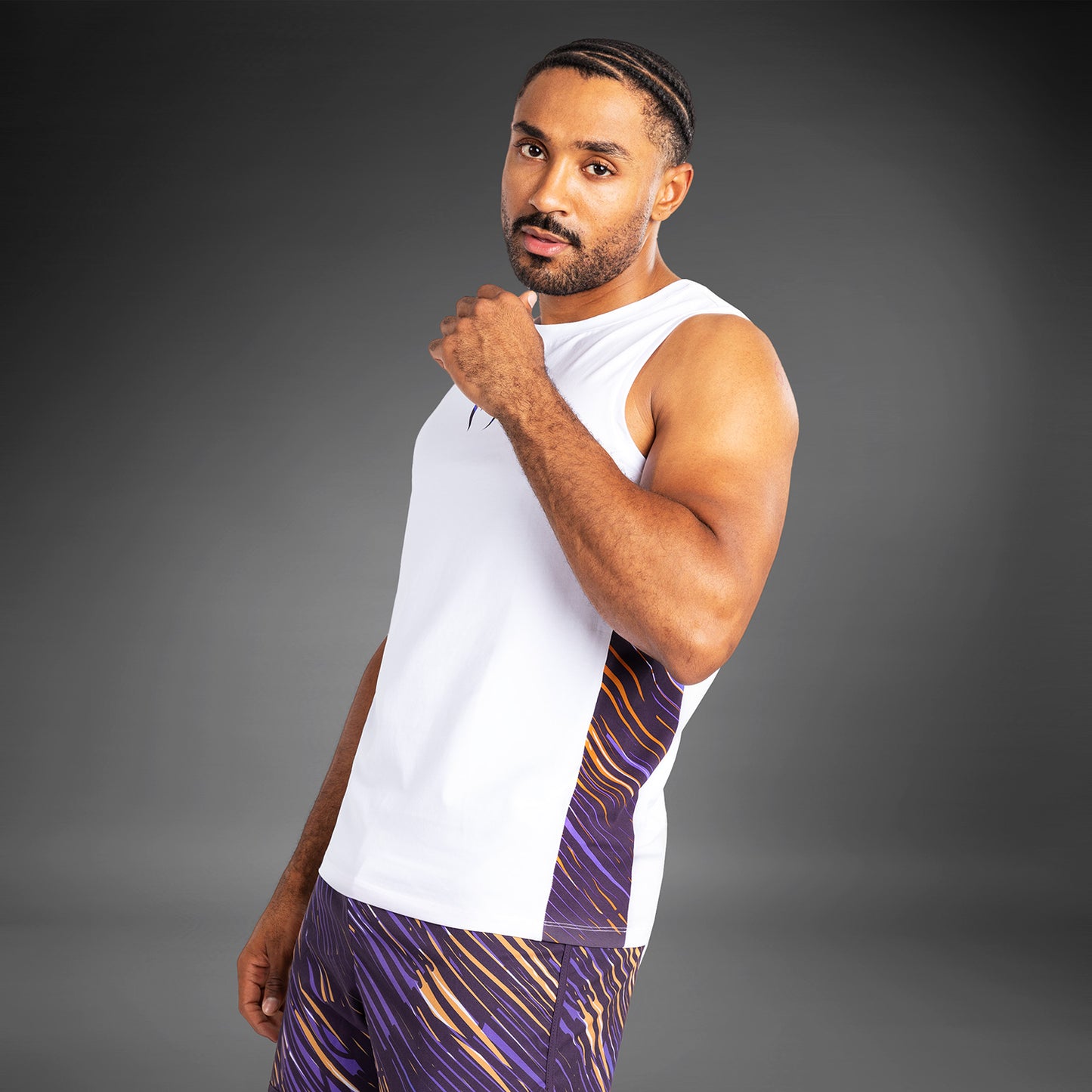 Venum Rapid Heren Tanktop - Wit/Dieppaars
