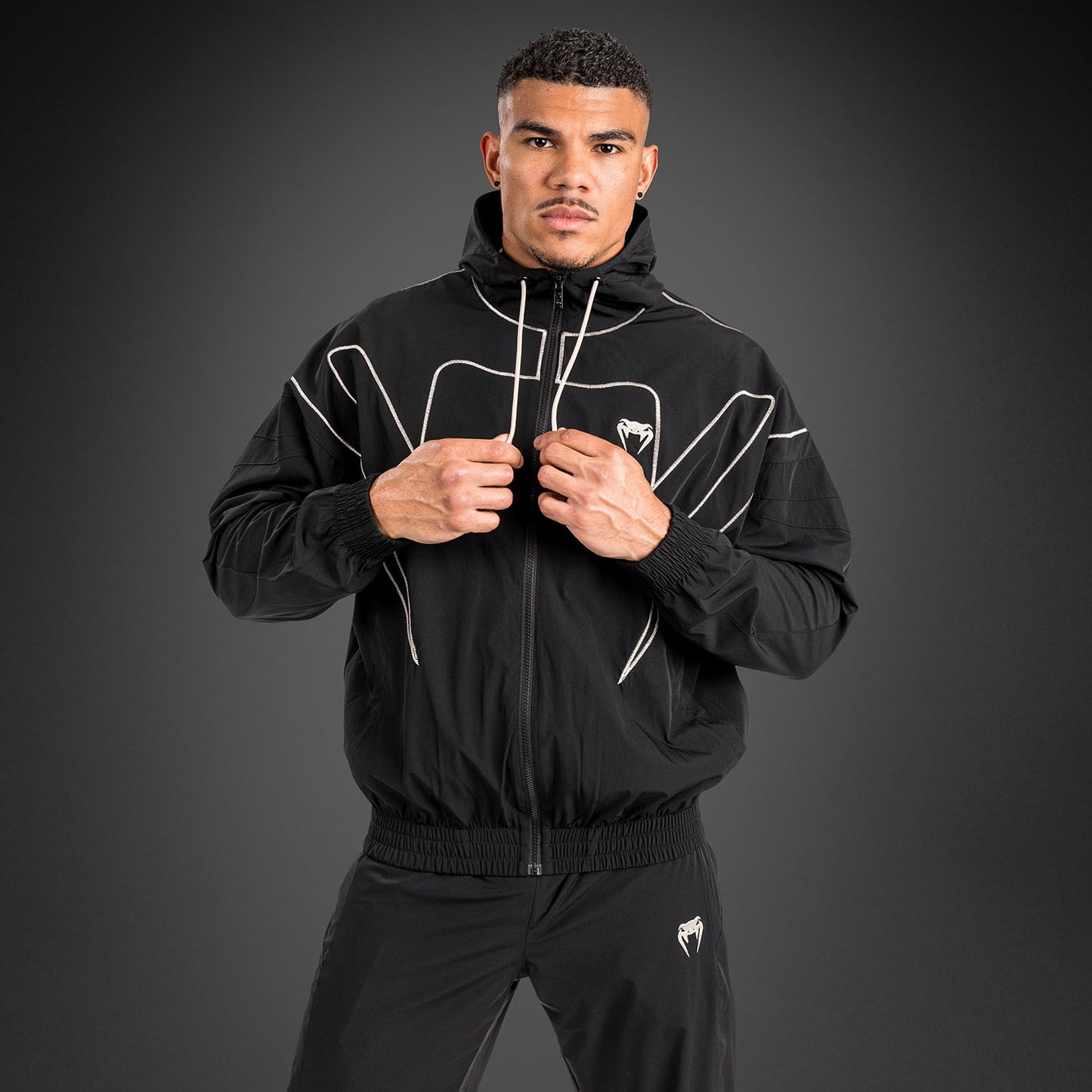 Venum Attack 90 Trainingspak Jas - Zwart/Wit