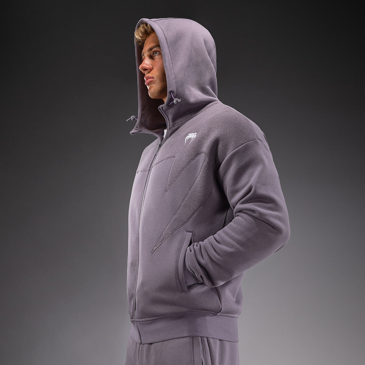 Venum Attack Fleece & Weave Trainingsjack - Lavendelgrijs
