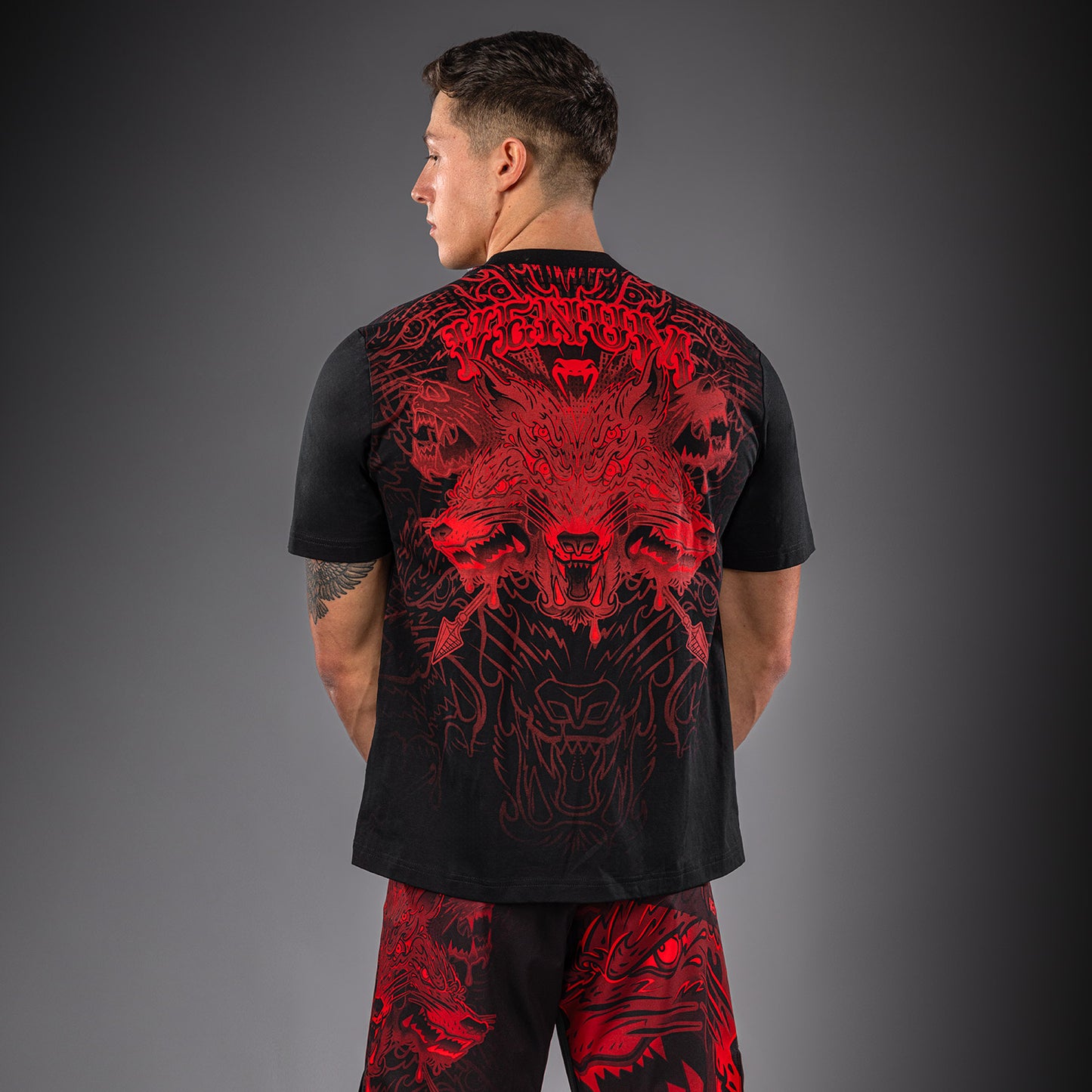 Venum Wolf Atak T-shirt – Zwart/Rood