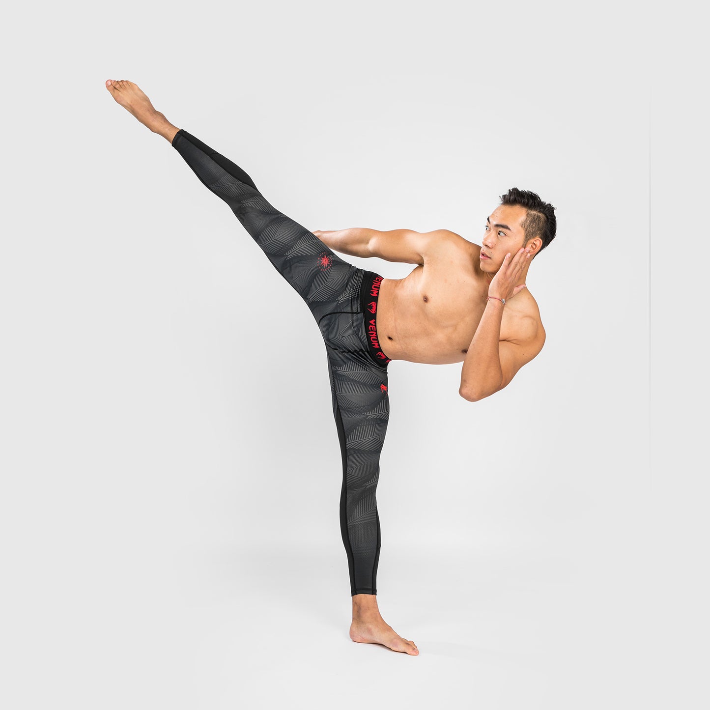 Venum Phantom Compressiebroek - Zwart/Rood