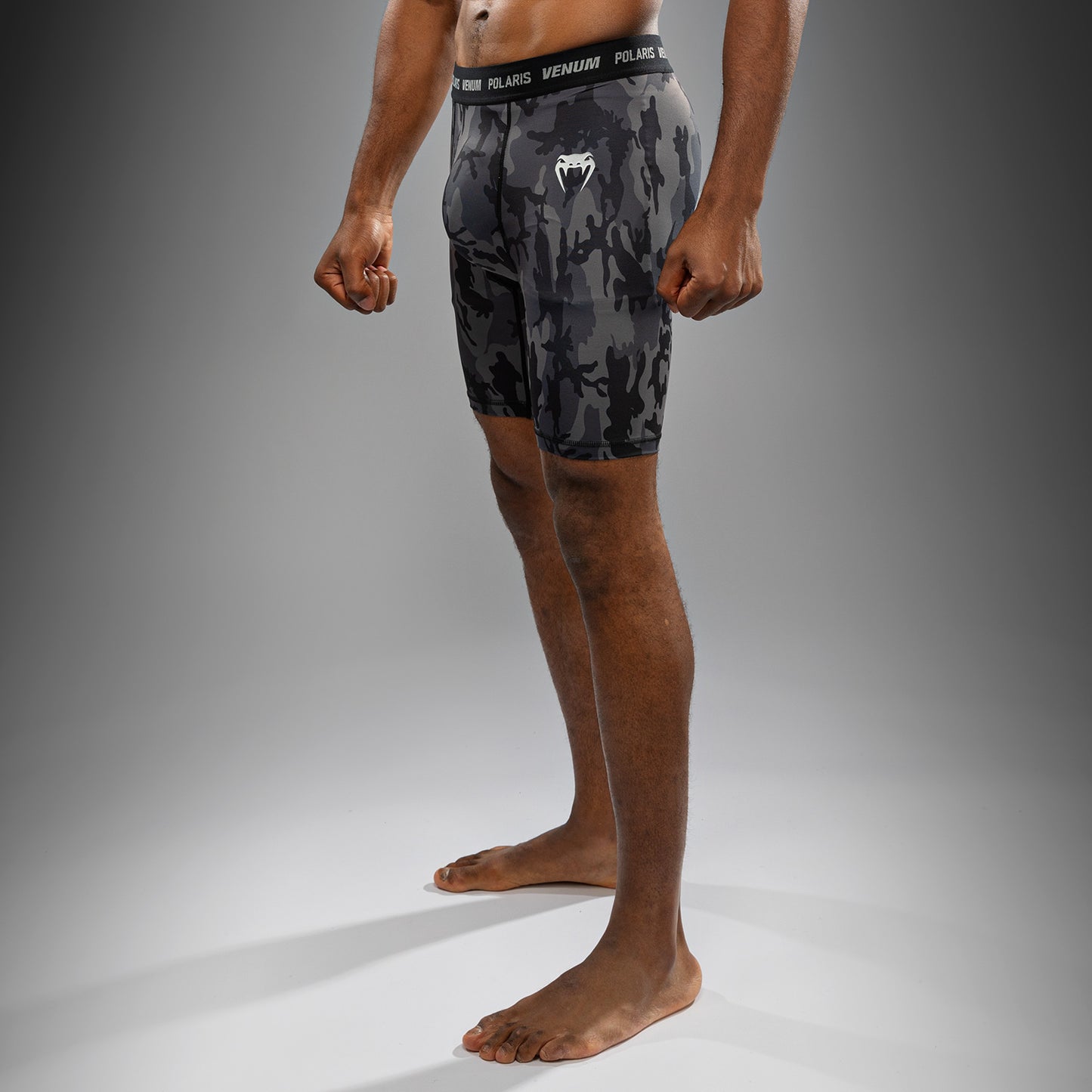 Venum x Polaris Vale Tudo Shorts - Zwart/Storm Grijs