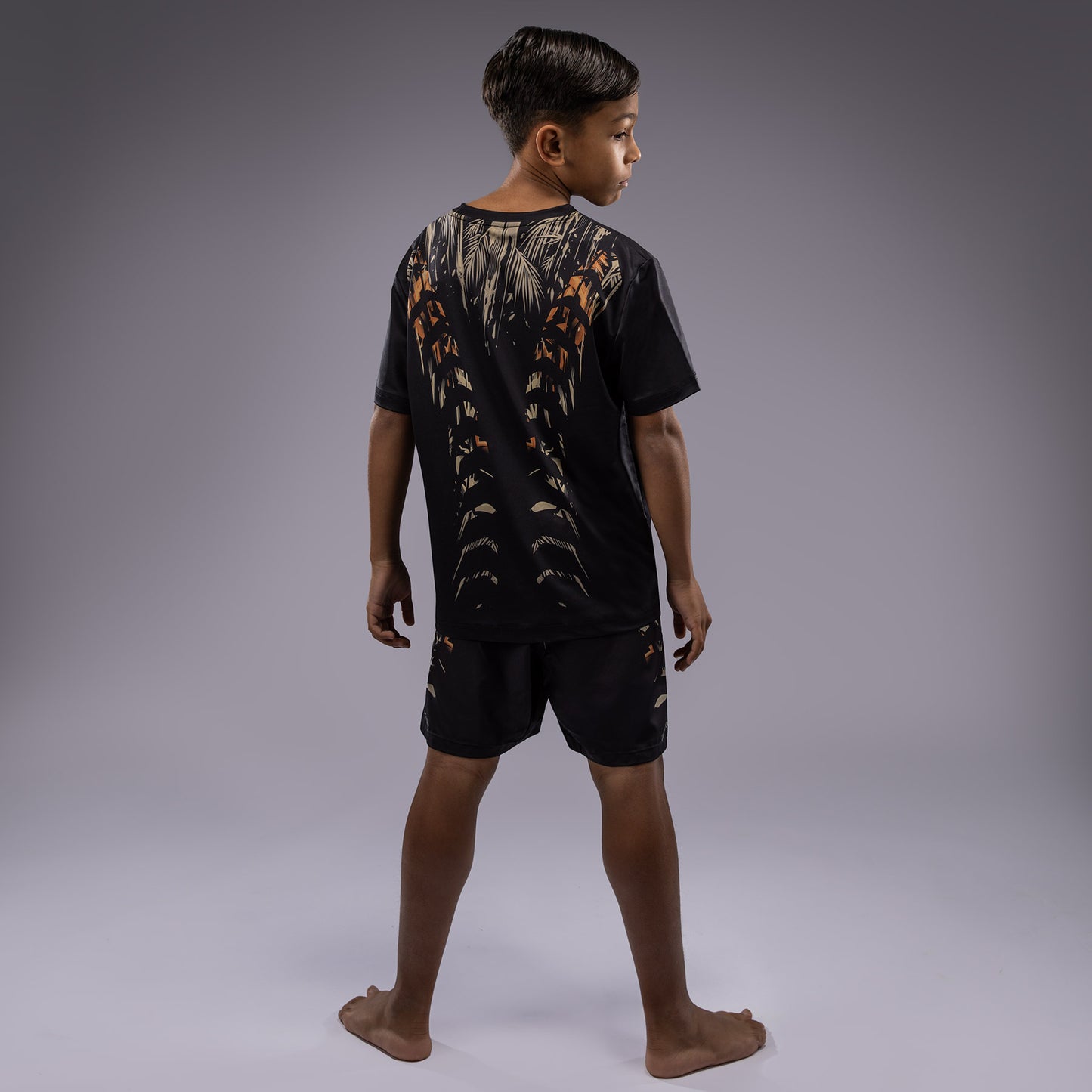 Venum Tiger Kids Dry Tech T-Shirt - Zwart / Neon Oranje