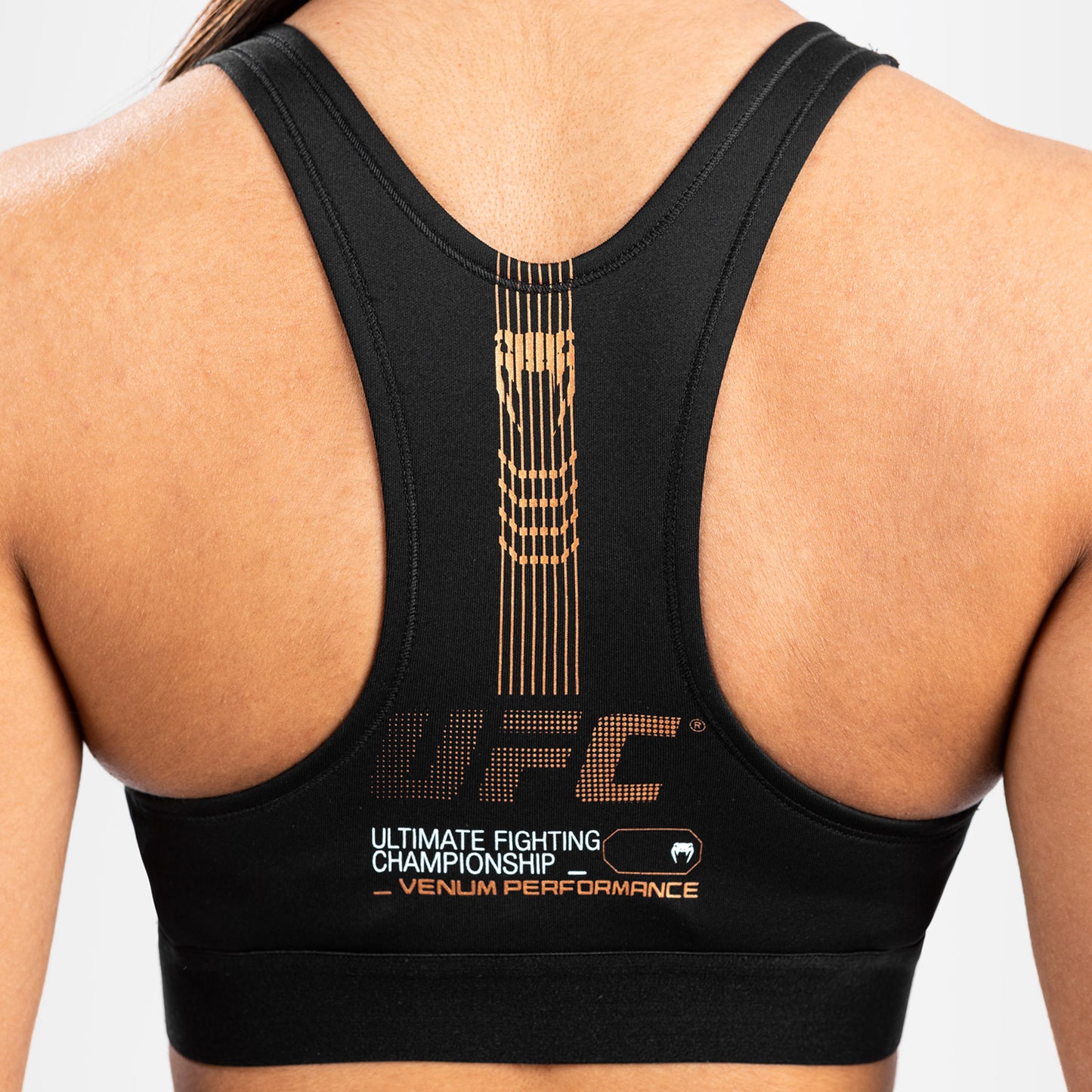 UFC Adrenaline by Venum Fight Week Dames Sportbeha - Kaki/Brons