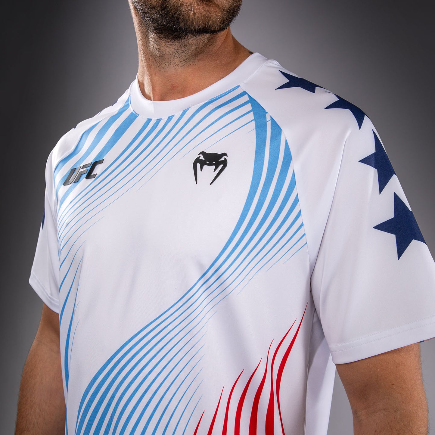 Official UFC Freedom 250 by Venum Authentic Fight Night Walkout Jersey voor heren - Wit