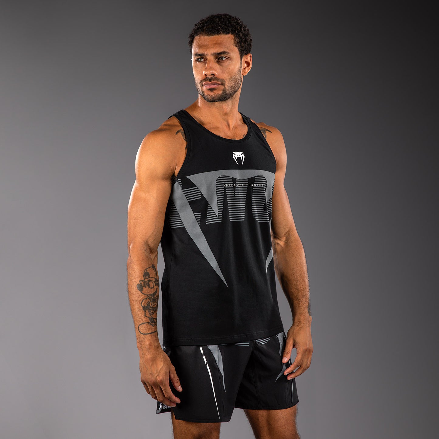 Venum Adrenaline Tanktop – Zwart/Zilvergrijs