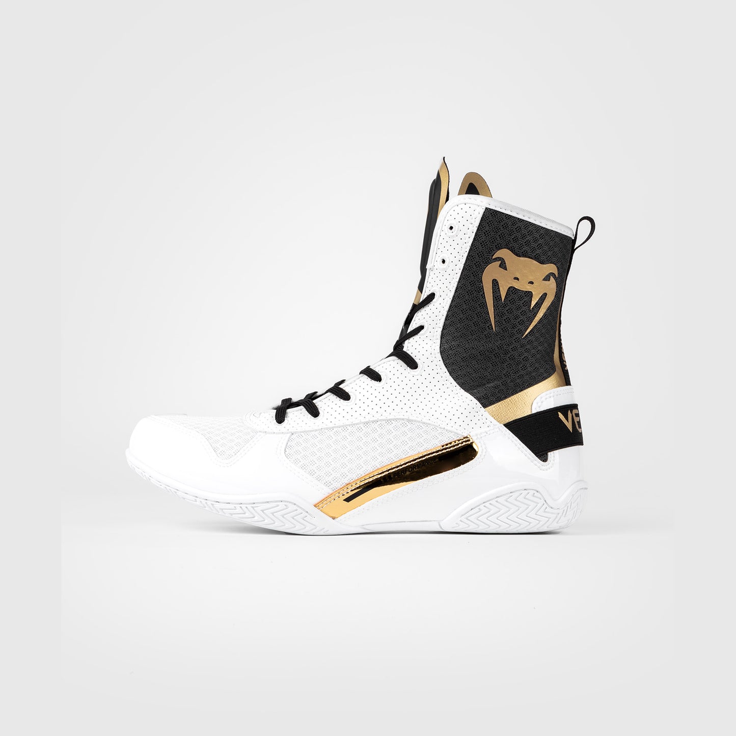 Venum Elite Boksschoenen - Wit/Zwart/Goud