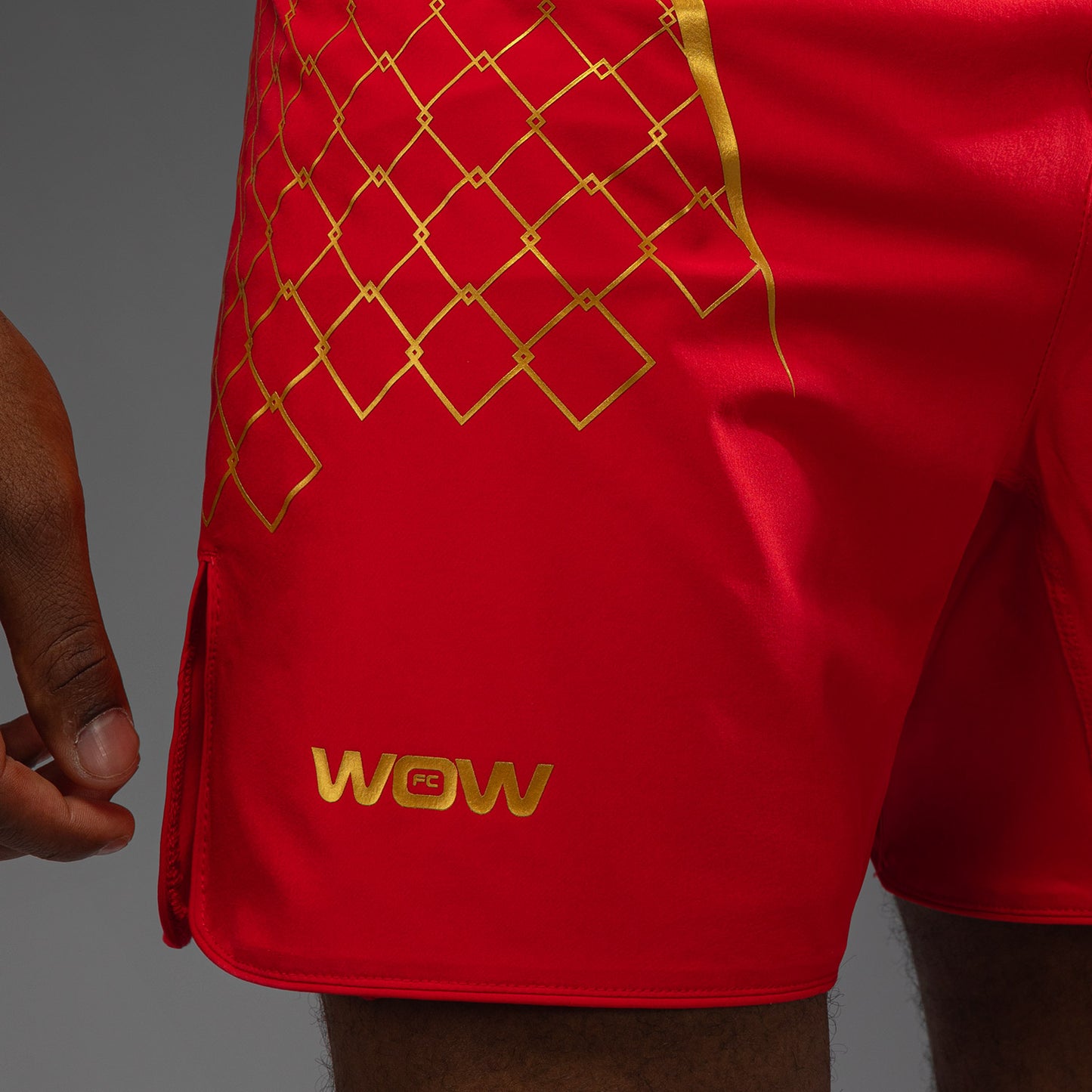 Venum x WOW FC Fury Red/ Gold Men’s Fight Shorts