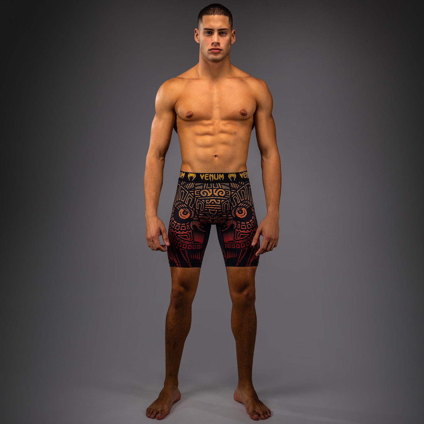 Venum Quetzal Fury Vale Tudo - Zwart/Fury Rood/Tangerine