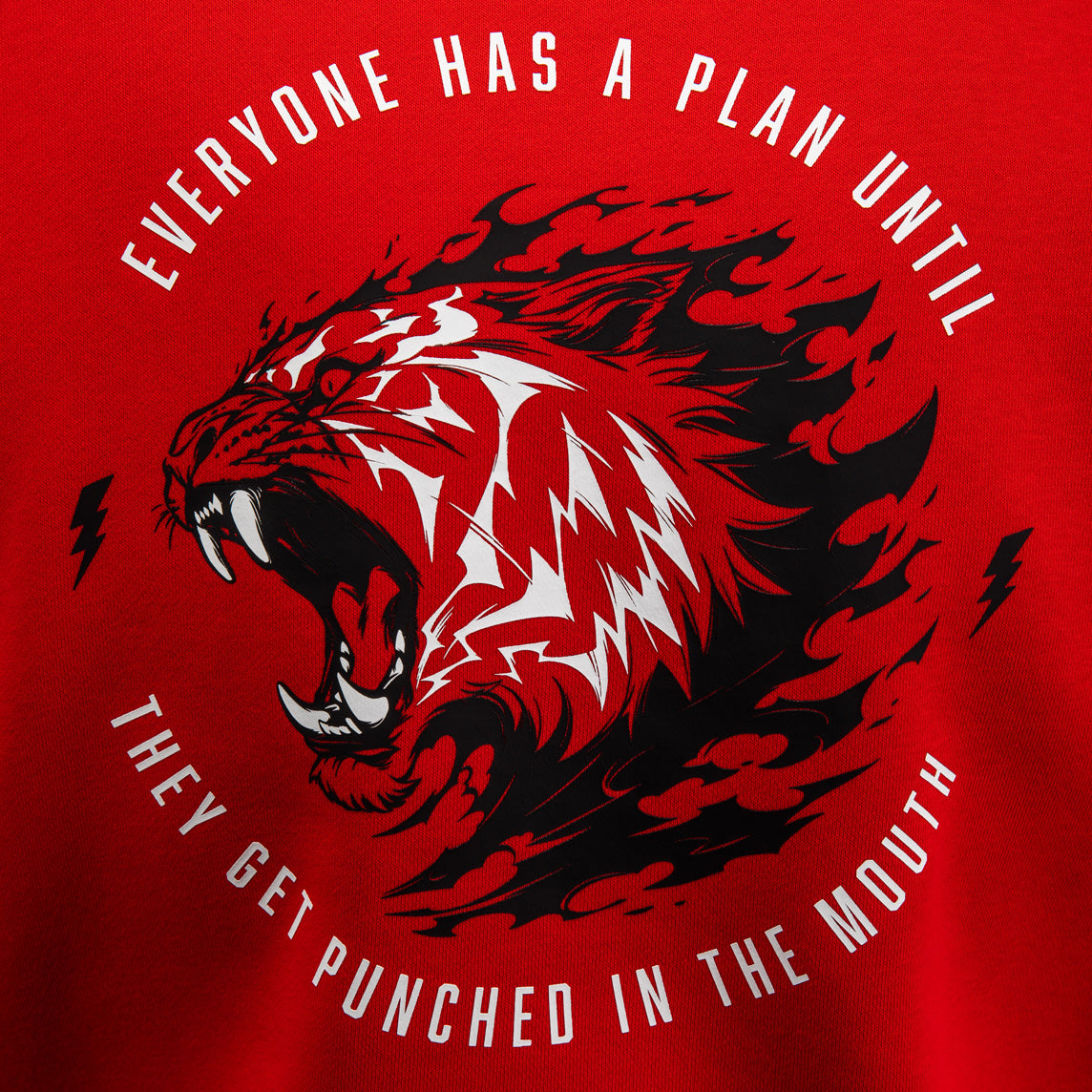 Venum x Mike Tyson Tiger Hoodie - Intens Rood/Diep Zwart