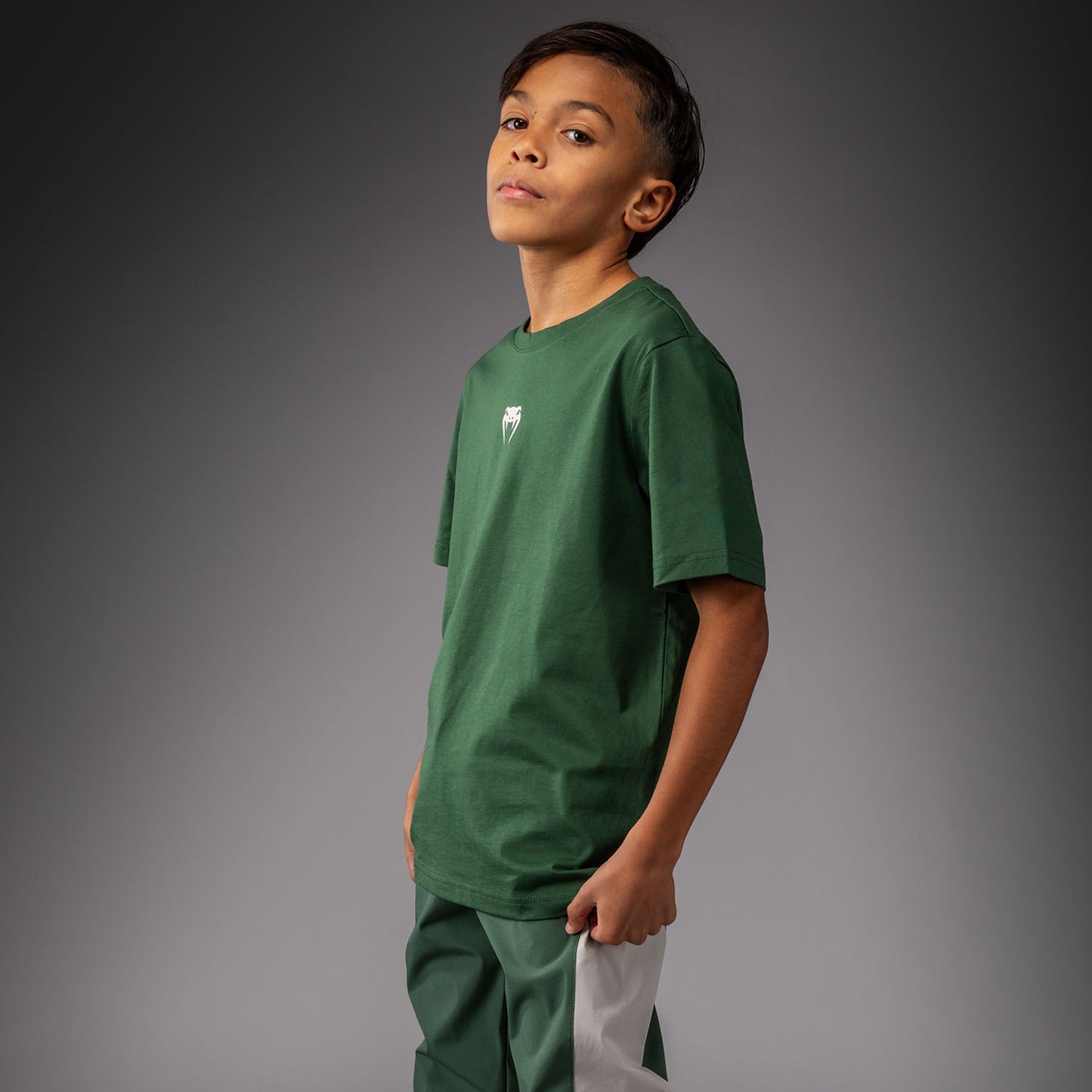Venum Contender T-shirt voor Kinderen – Bosgroen/ Off White