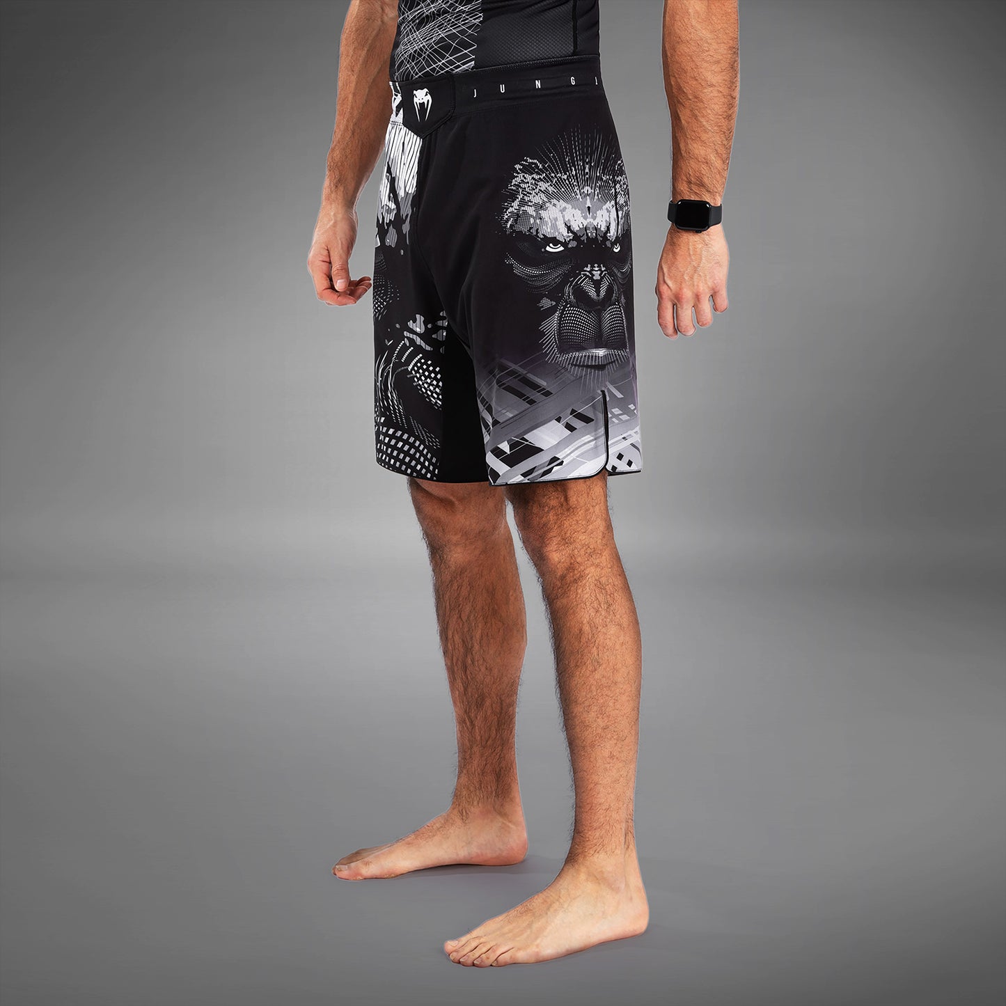 Venum Gorilla Jungle Fightshort - Zwart/Wit