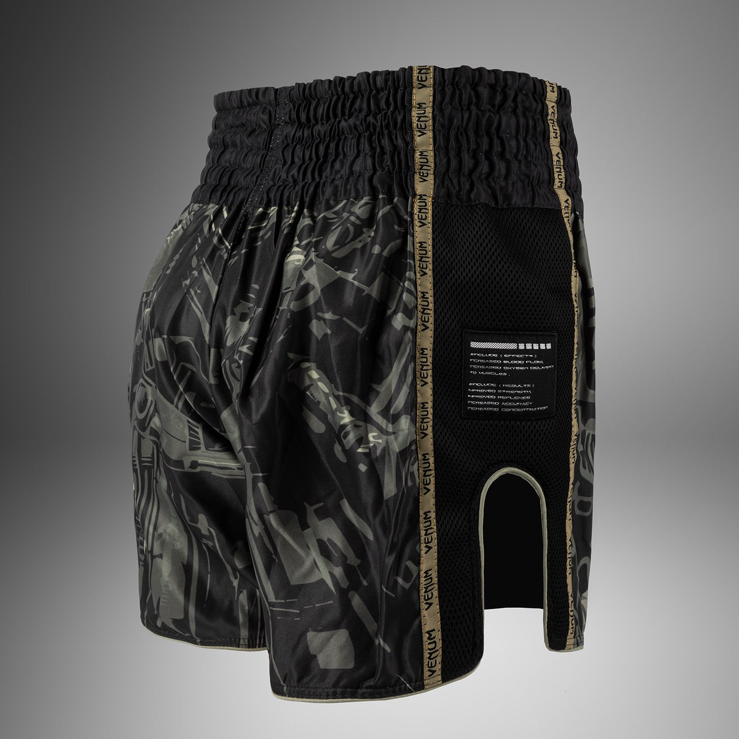 Venum Invader Muay Thai Shorts - Zwart/Zand