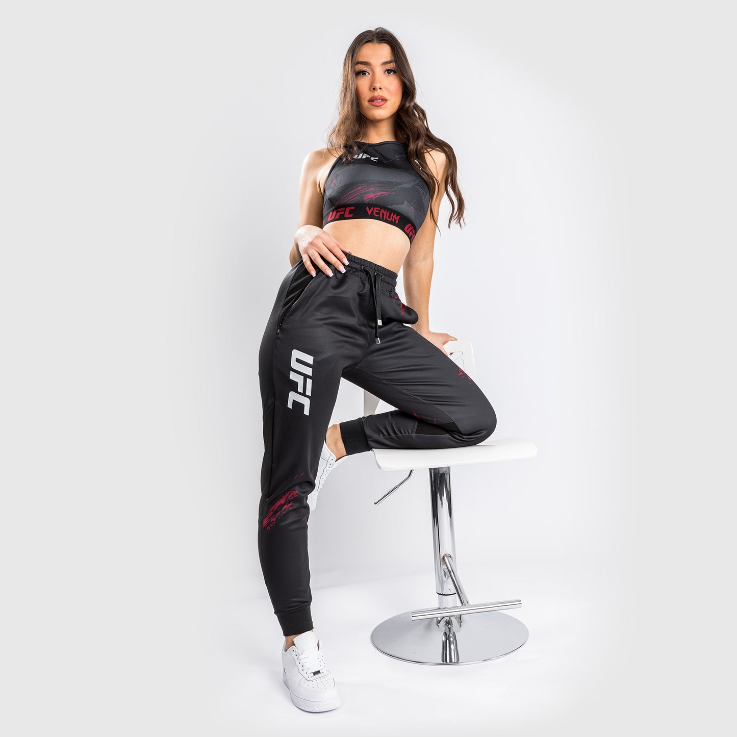 UFC Venum Authentic Fight Week 2.0 Sweatpants - Voor Dames -  Zwart/Rood