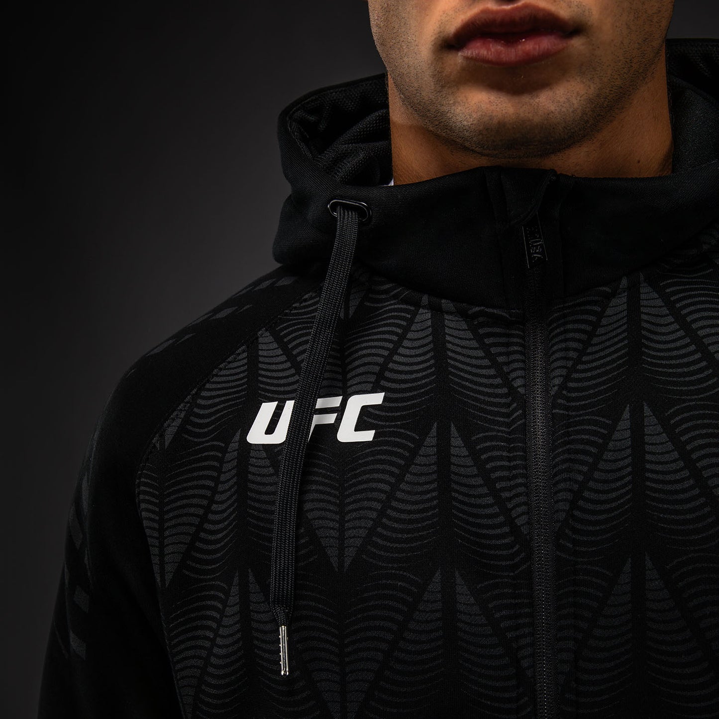 UFC Zenith by Venum Replica Zip Hoodie Heren - Zwart
