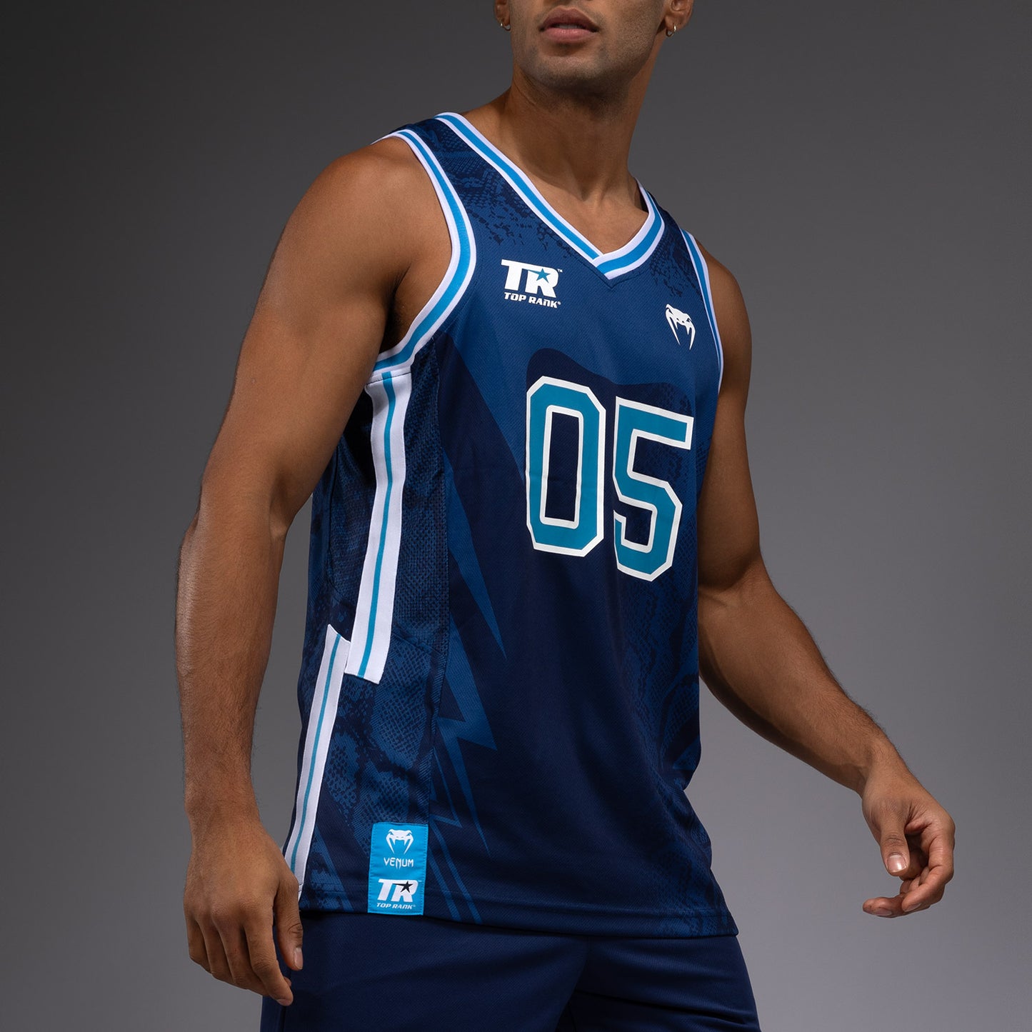 Venum x Top Rank Original Heren Basketbalshirt - Marineblauw