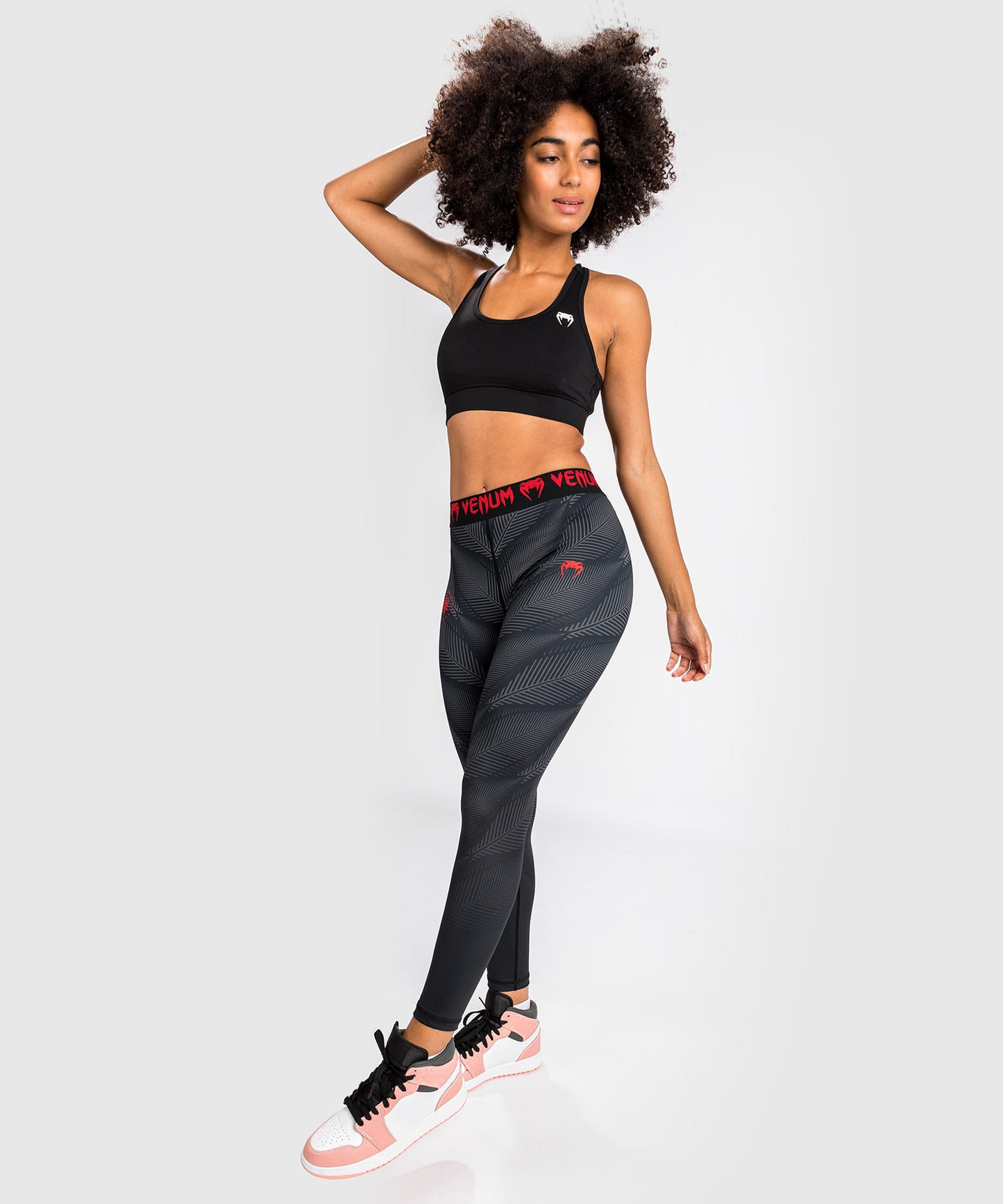 Venum Phantom-legging - zwart/rood