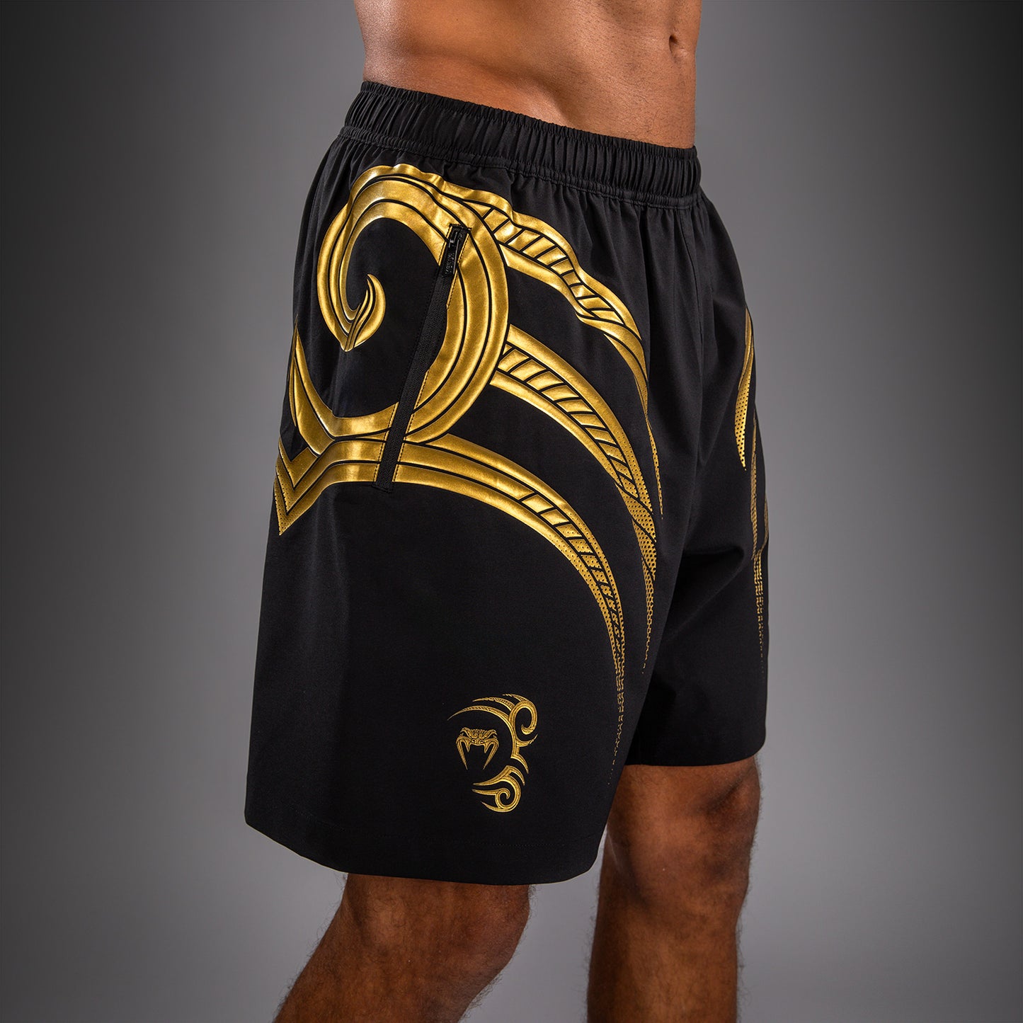 Venum x Mike Tyson Tiger Trainingsshorts - Zwart/Goud