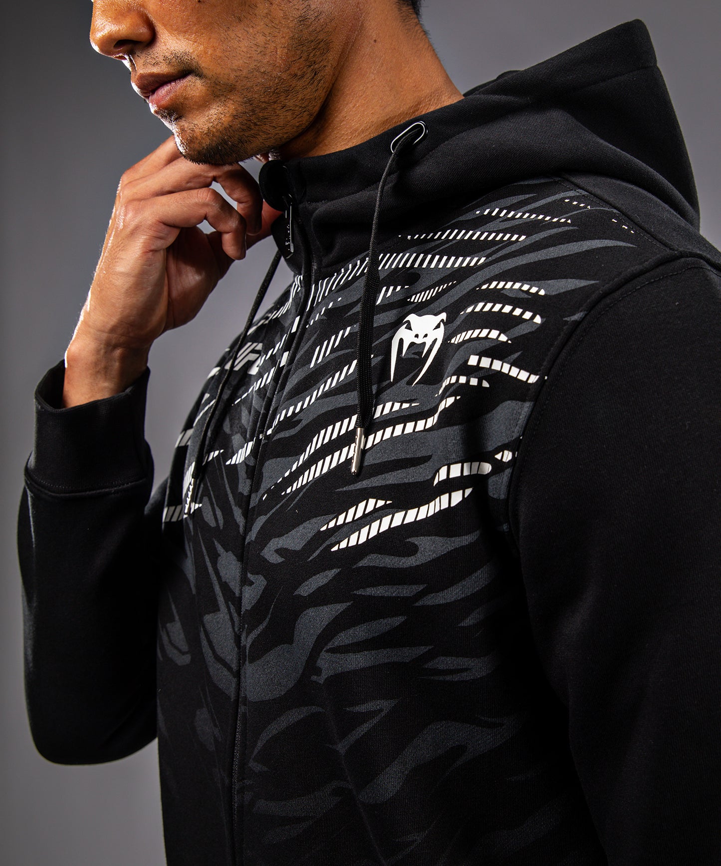 UFC Fusion by Venum Replica Zip-Hoodie voor Heren - Zwart
