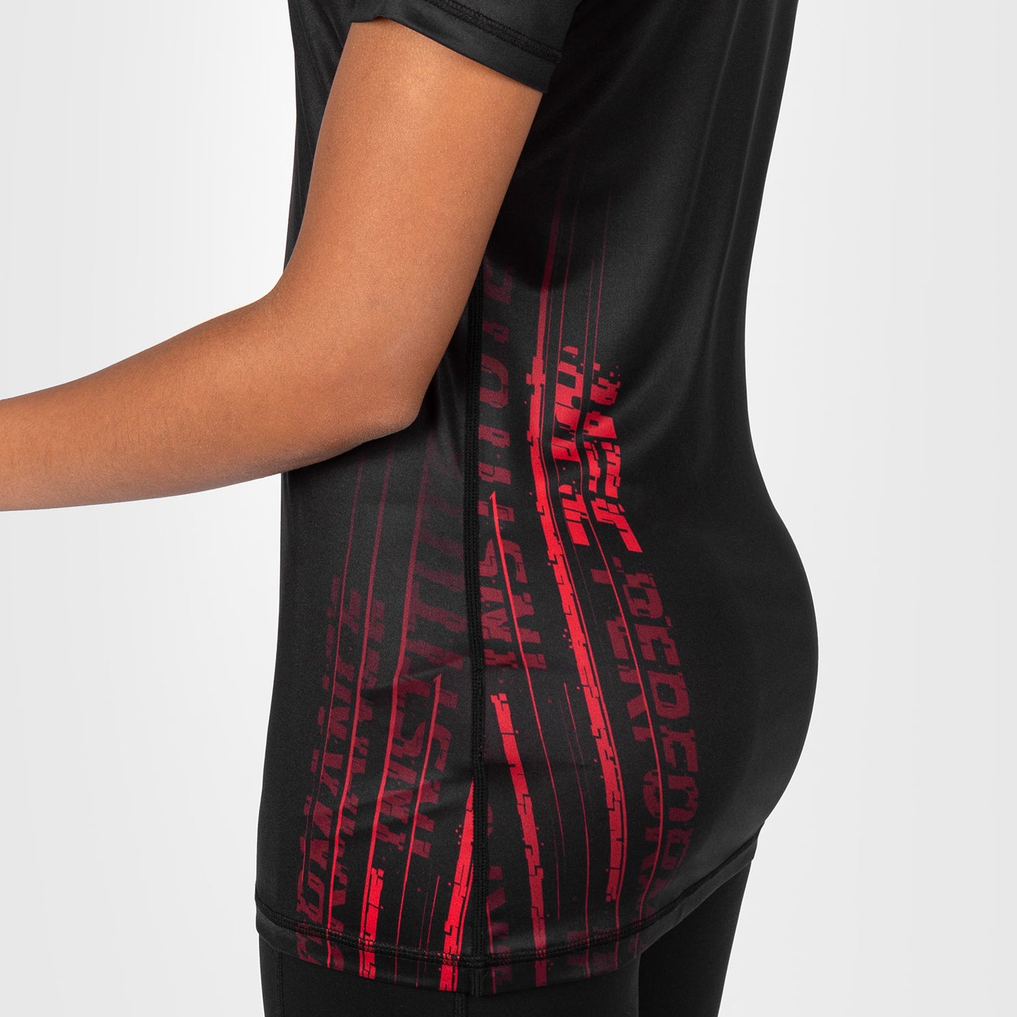 UFC Venum Performance Institute 2.0 Dry-Tech T-shirt voor Dames - Zwart/Rood