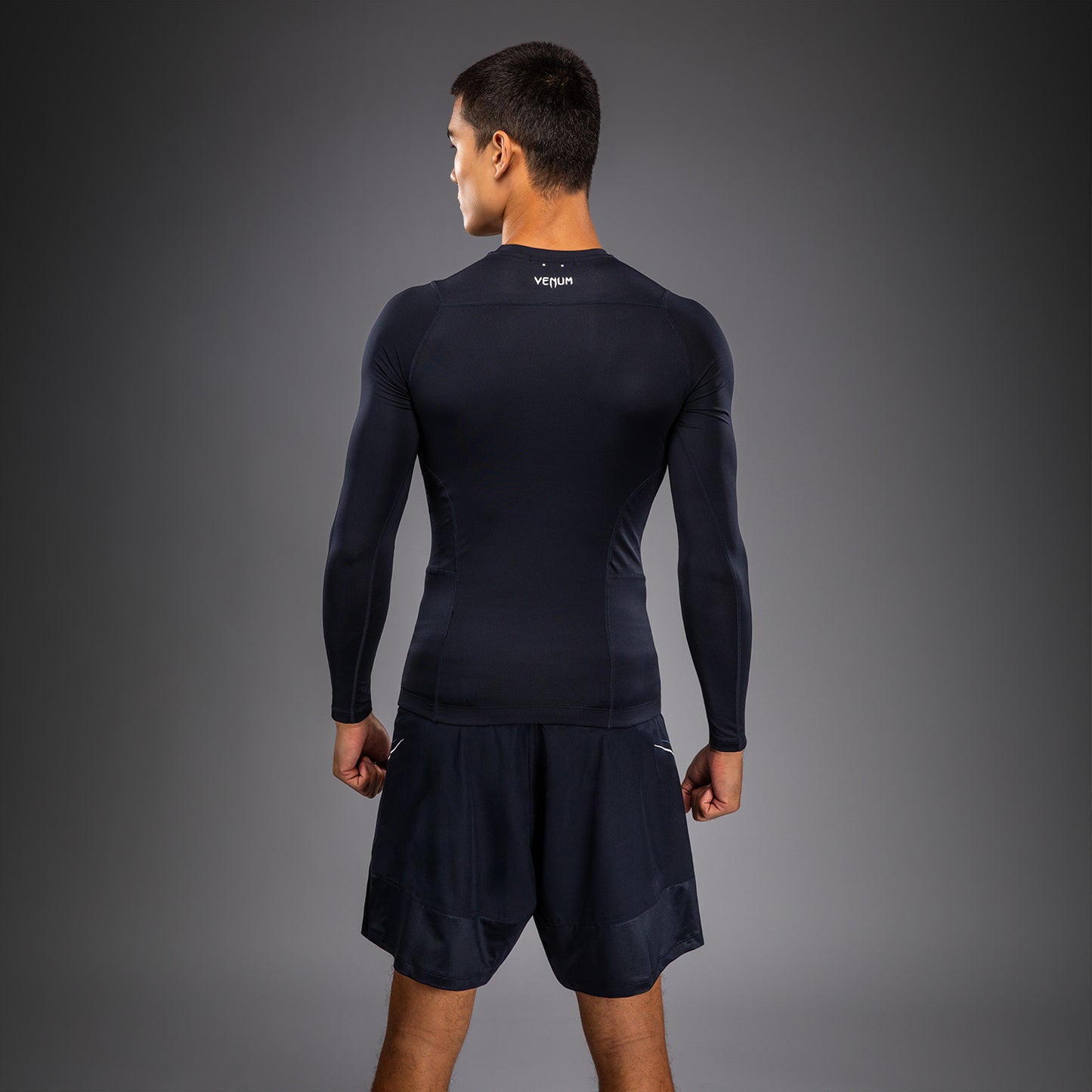 Venum G-Core Rashguard met lange mouwen - Marineblauw/Wit