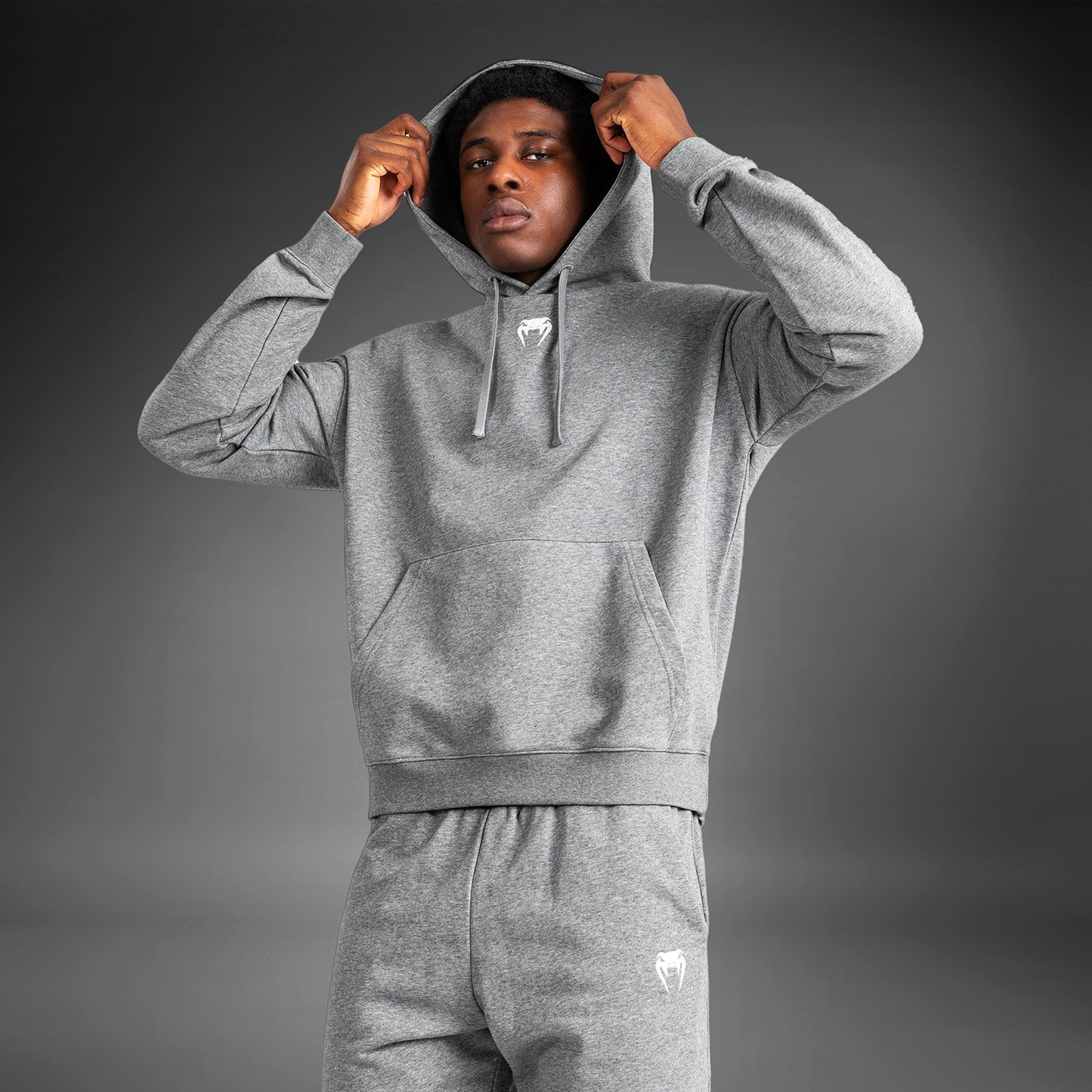 Venum Vortex XL Lite Heren Hoodie - Licht Heather Grijs