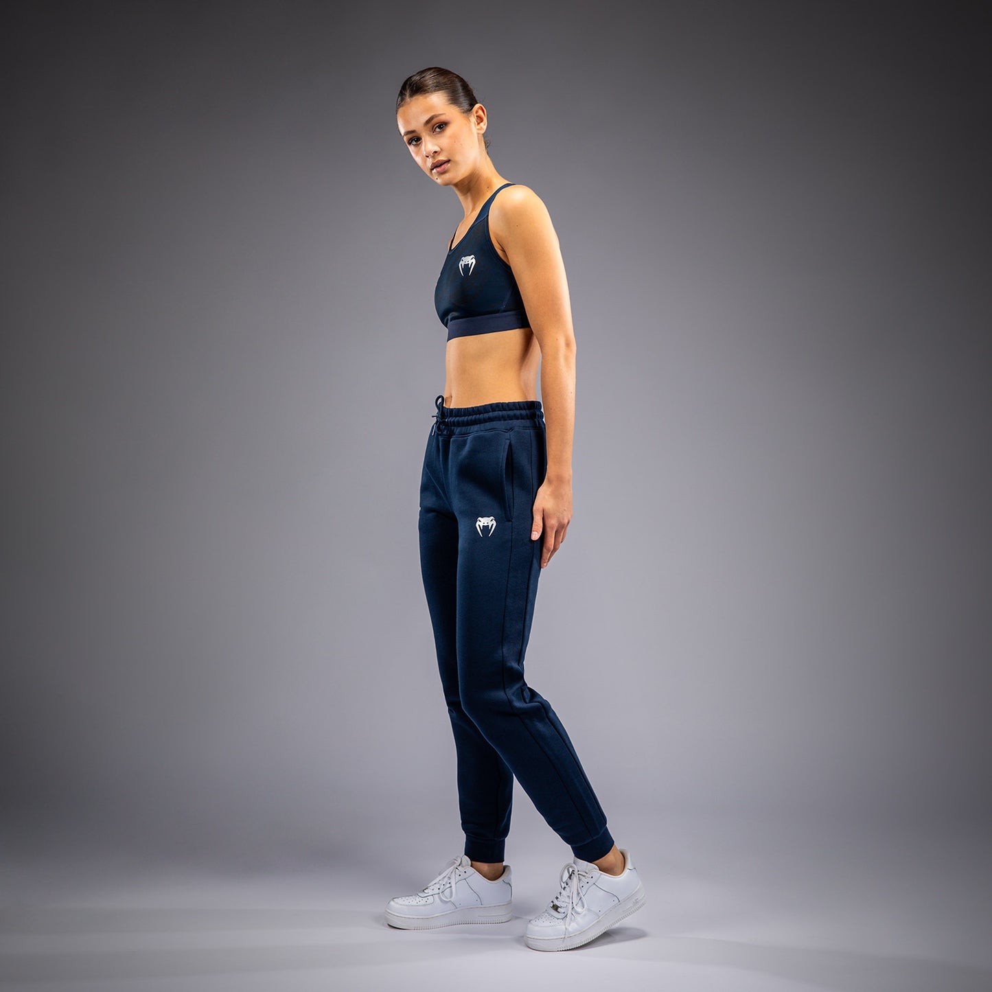 UFC Fusion by Venum Fight Week Katoenen Broek voor Dames - Solid Oceaanblauw