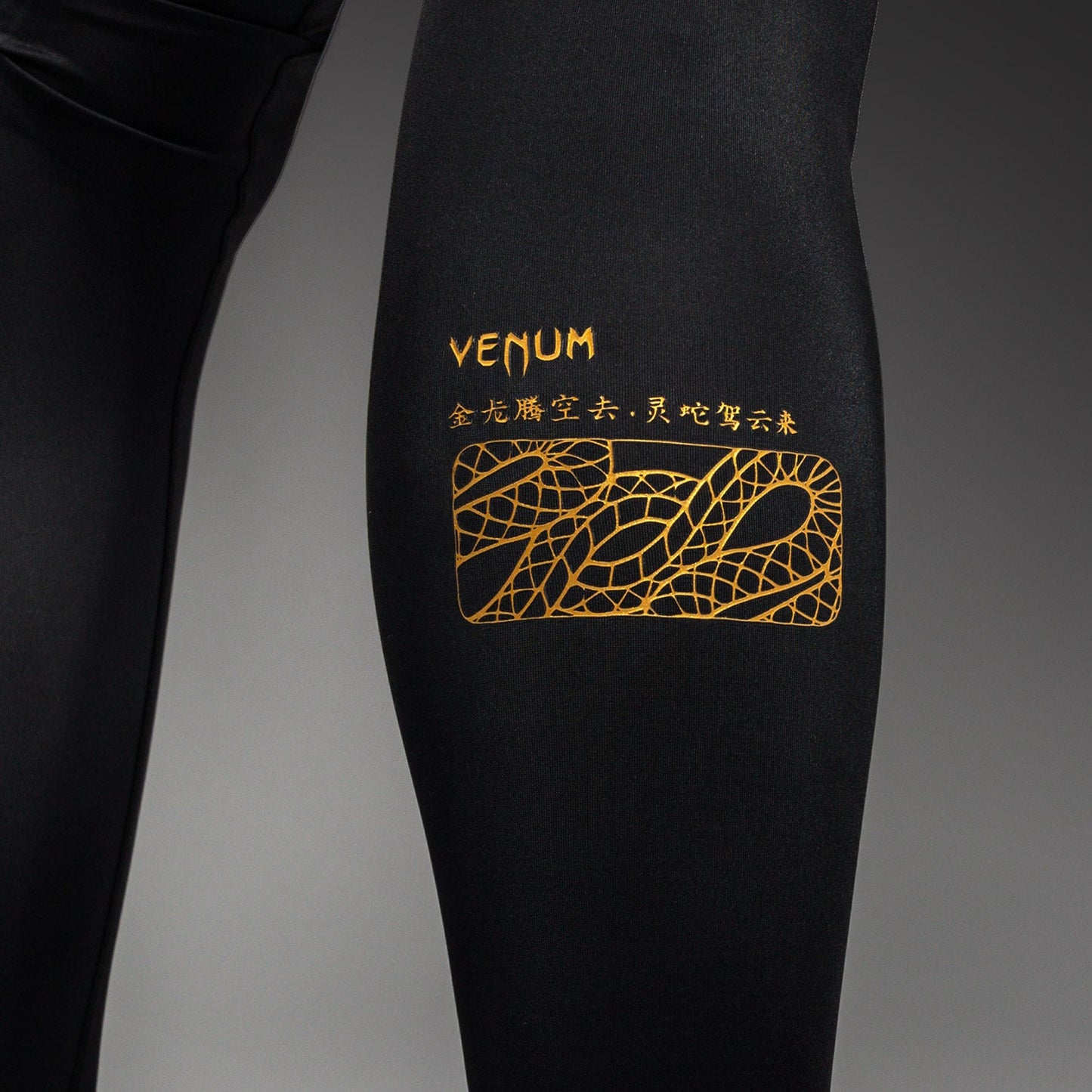 Venum Serpenti Spats – Zwart/Zilver/Goud