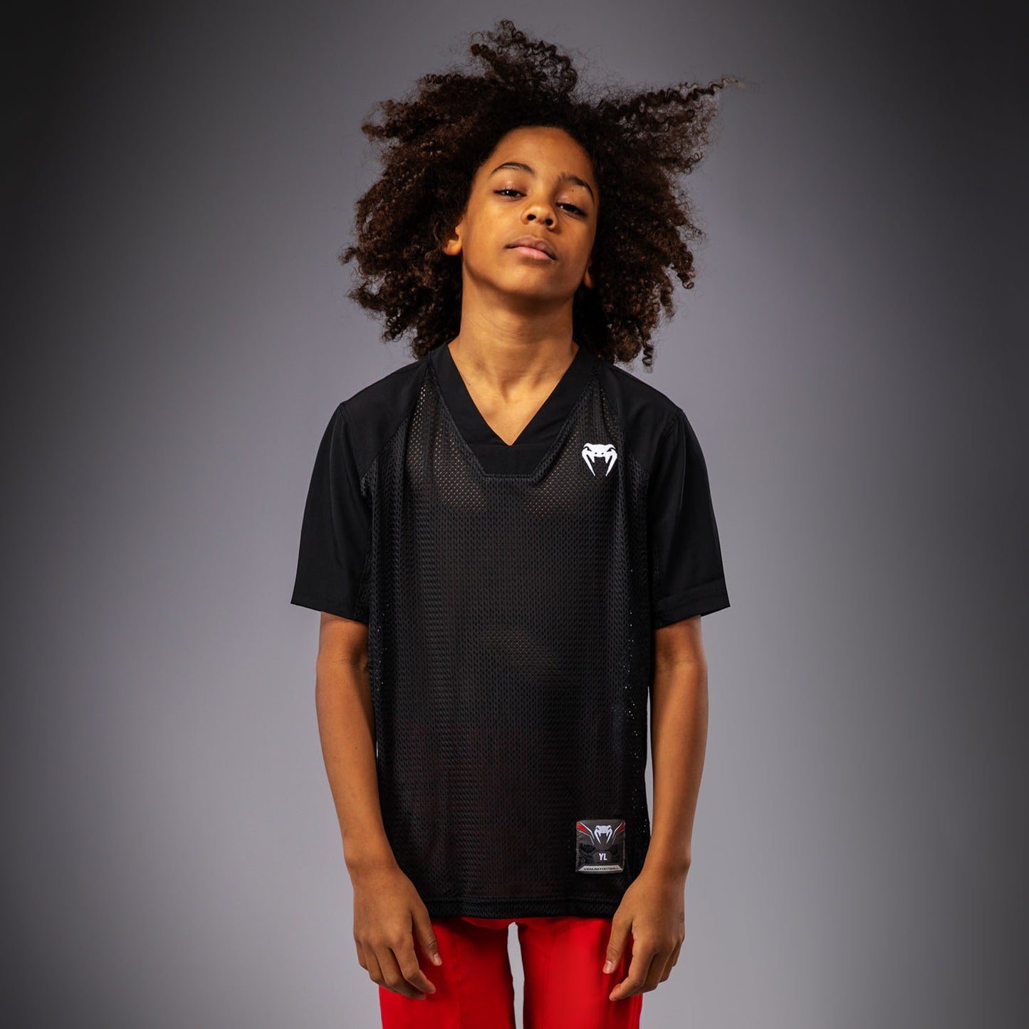 Venum Elite Football T-shirt met korte mouwen voor kinderen - Zwart