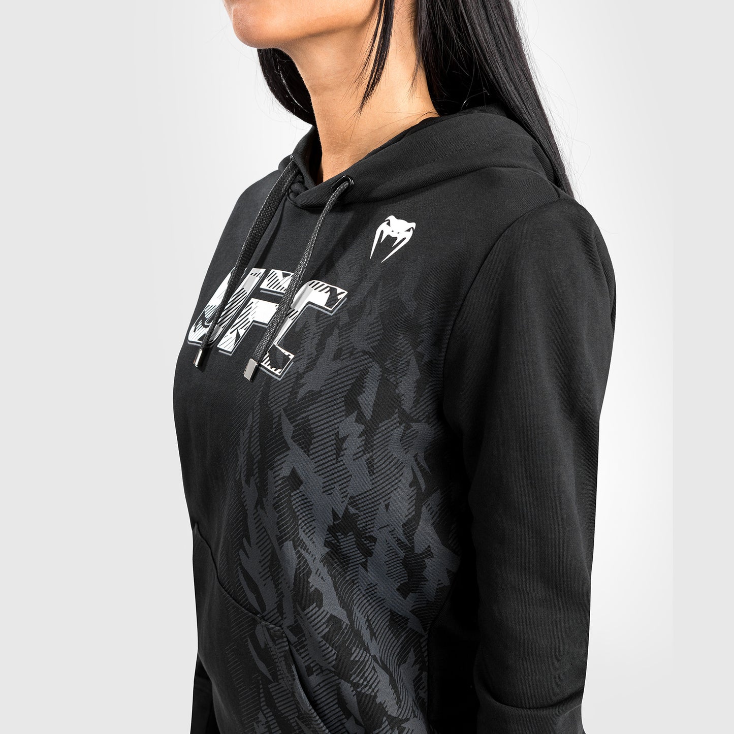 UFC Venum Authentic Fight Week Pullover Hoodie voor dames - Zwart