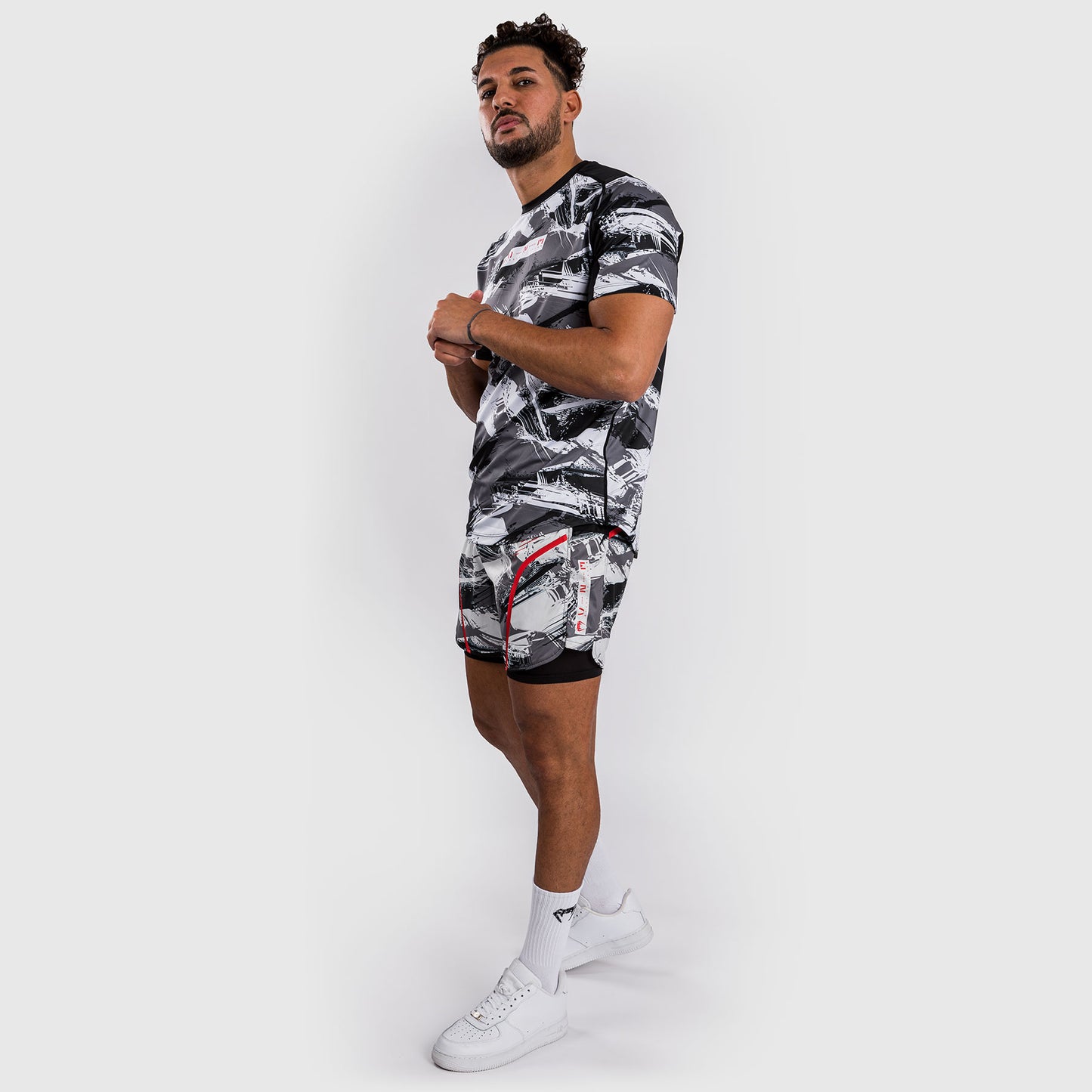 Venum Electron 3.0 Dry-Tech t-shirt - Grijs/Rood