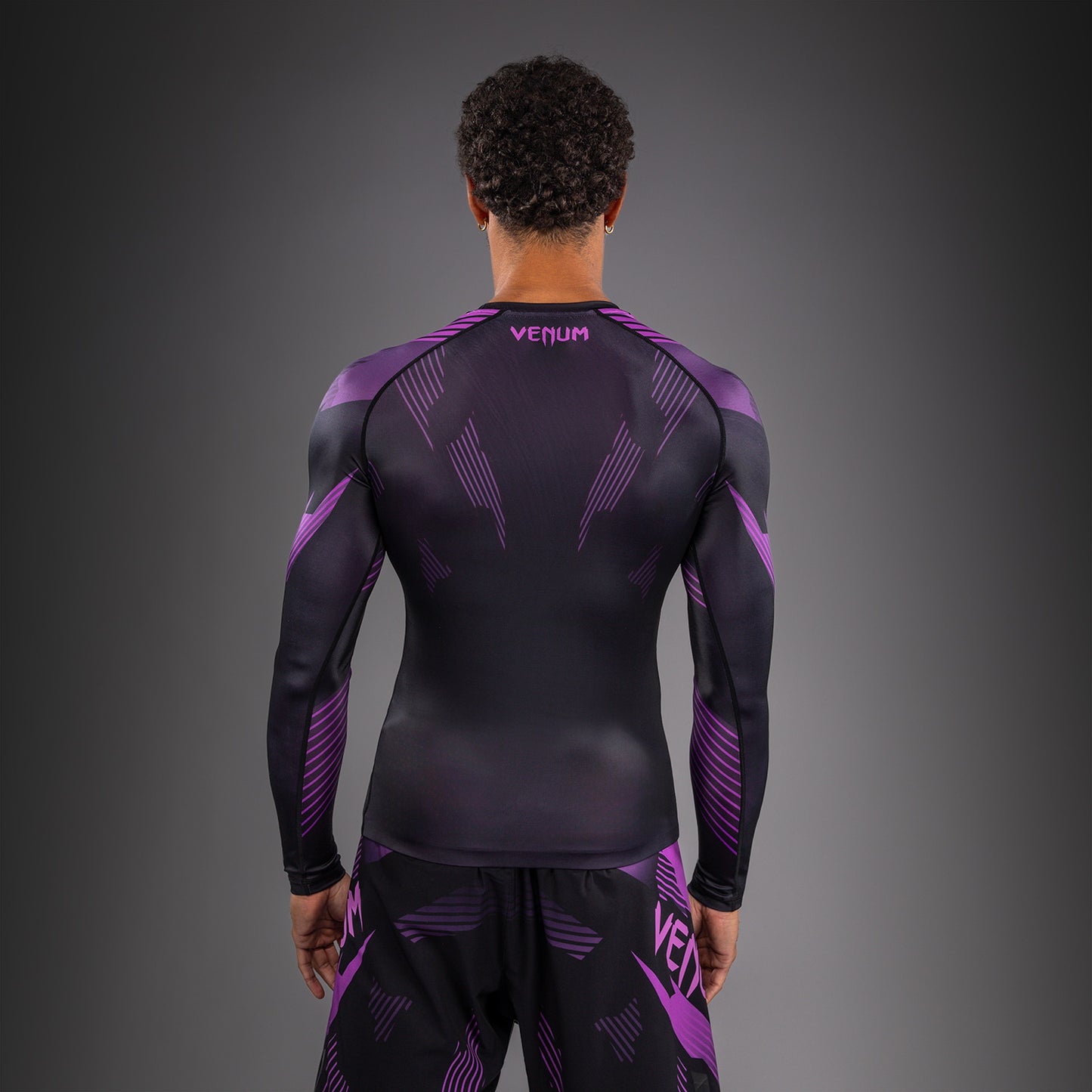 Venum No-Gi 6.0 Rashguard met lange mouwen - Zwart/Paars