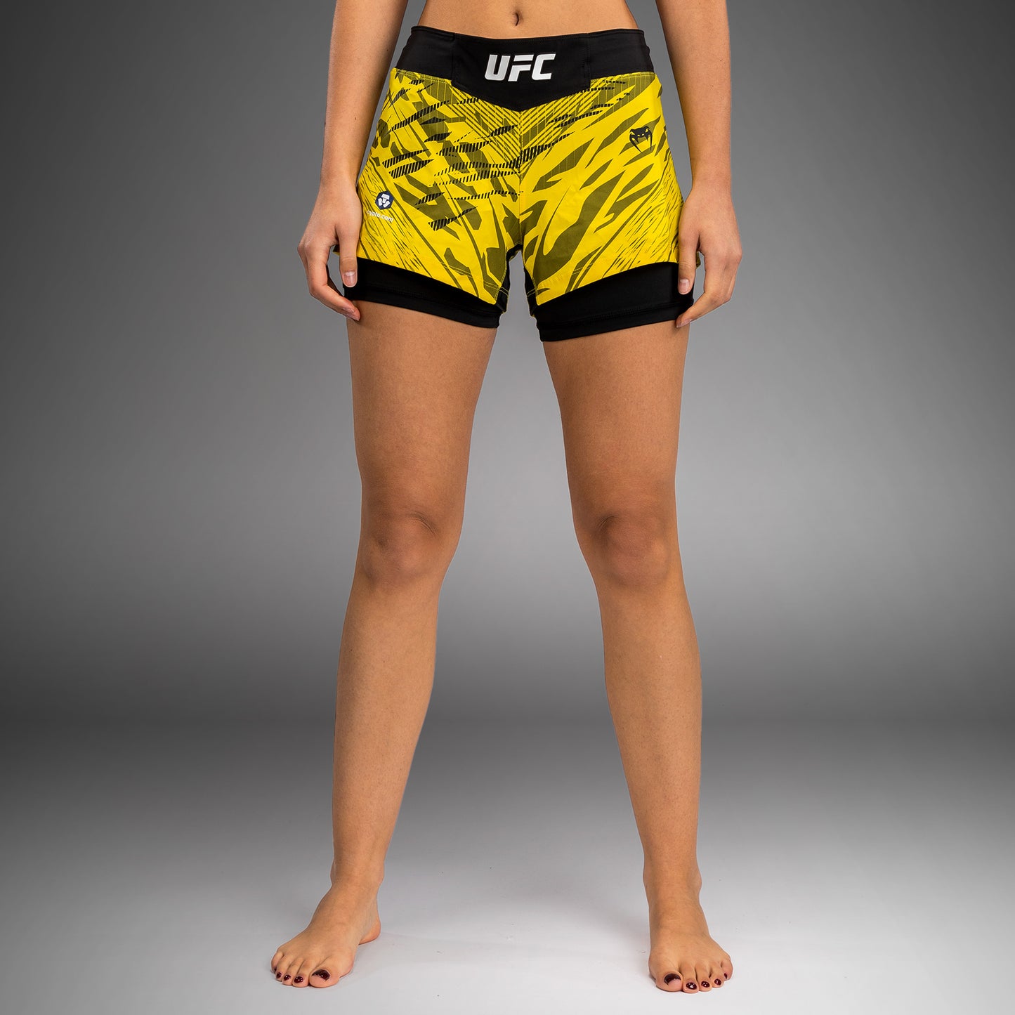 UFC Fusion by Venum Authentic Fight Night Fight Shorts voor Dames - Geel