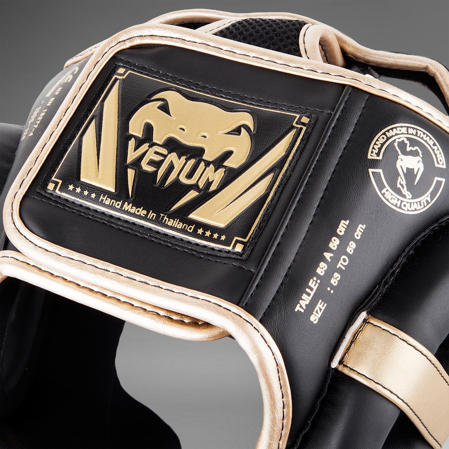 Venum Elite hoofdbeschermer - Zwart/Goud