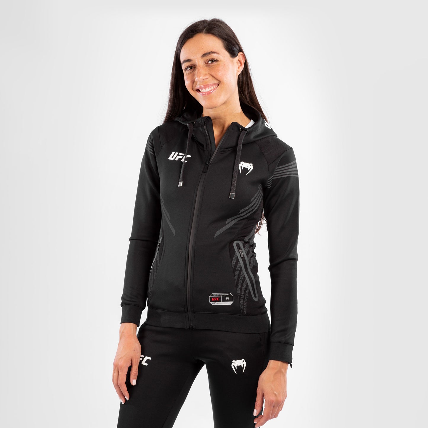 UFC Venum Authentic Fight Night Walkout Hoodie voor dames - Zwart