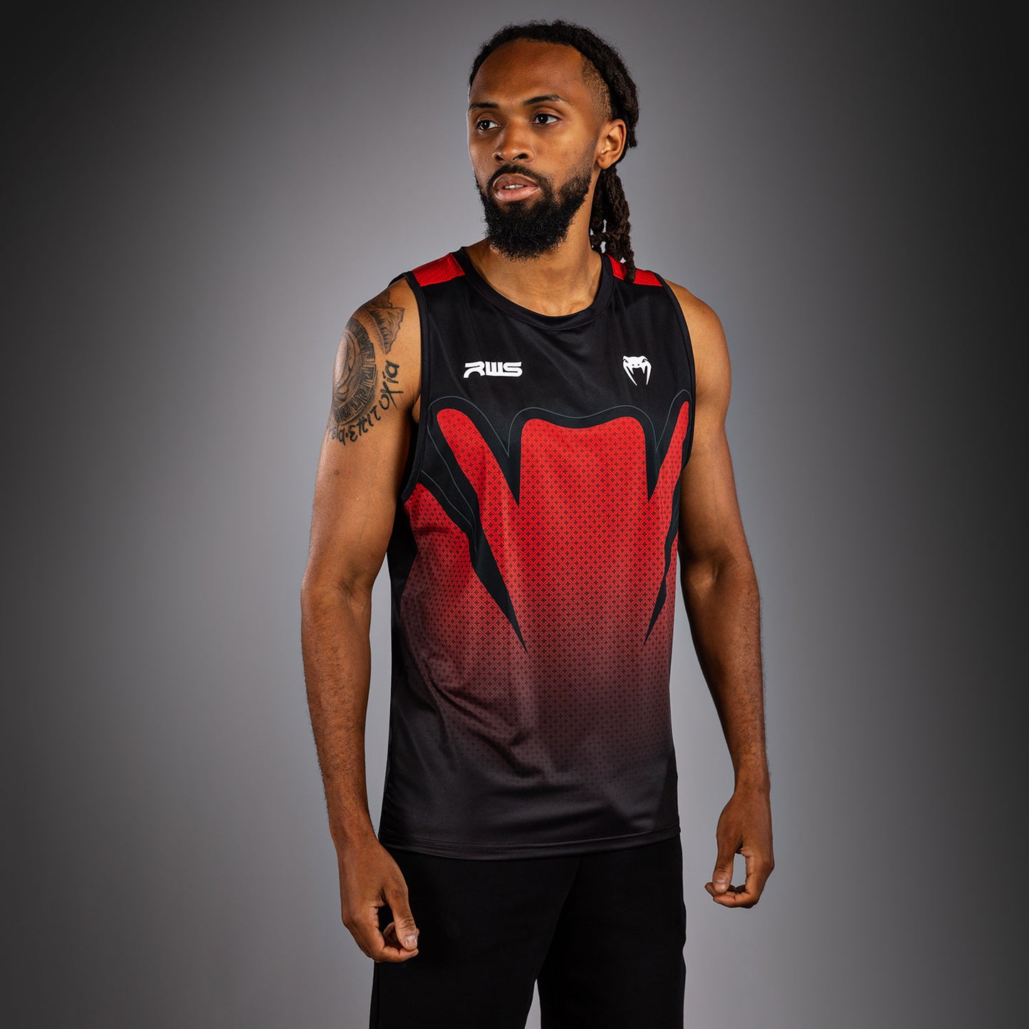 Venum x RWS 2.0 Men’s Dry-Tech Tanktop – Zwart/Rood