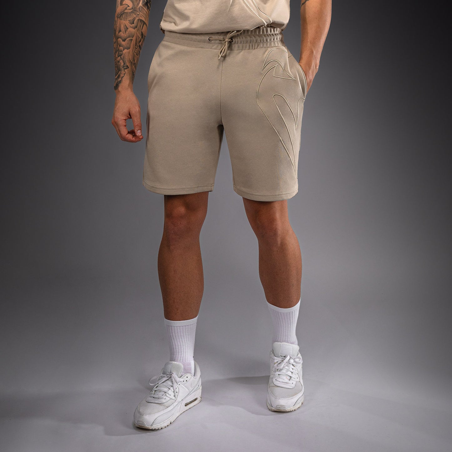 Venum Giant 3D Katoenen short – Lichtbeige