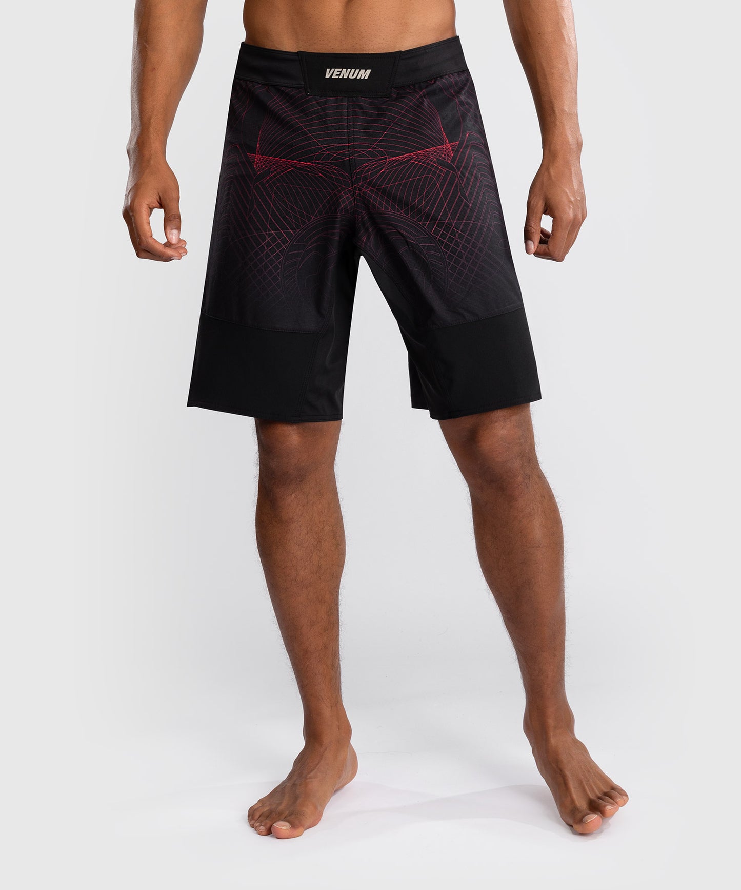 Venum G-Fit Air Fight Shorts Heren - Diepzwart / Vuurrood