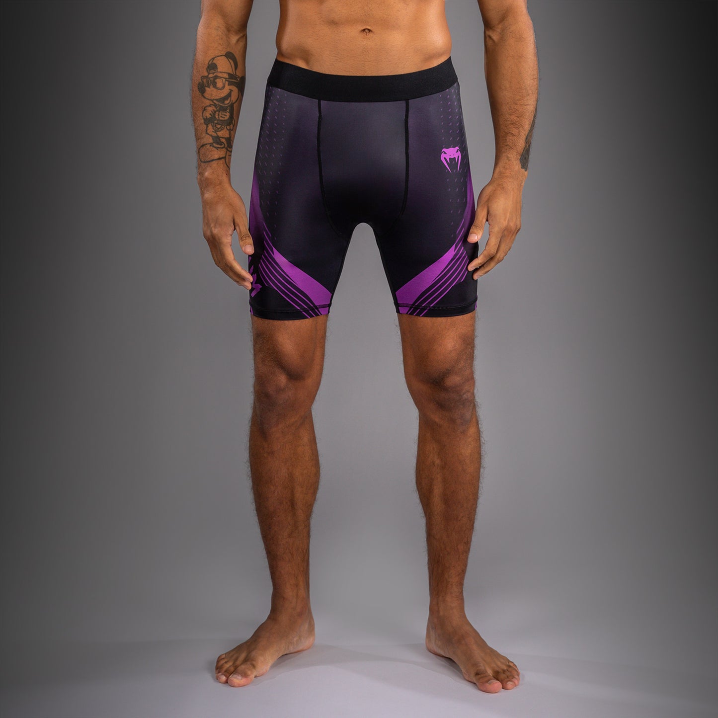 Venum No-Gi 6.0 Compressieshort - Zwart/Purper