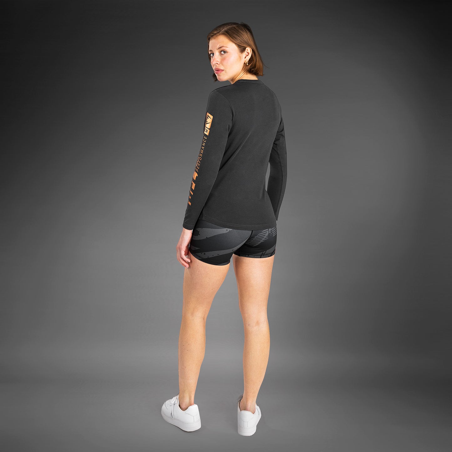UFC Adrenaline By Venum Fight Week Katoenen Vrouwen T-Shirt Met Lange Mouwen - Charcoal Grey