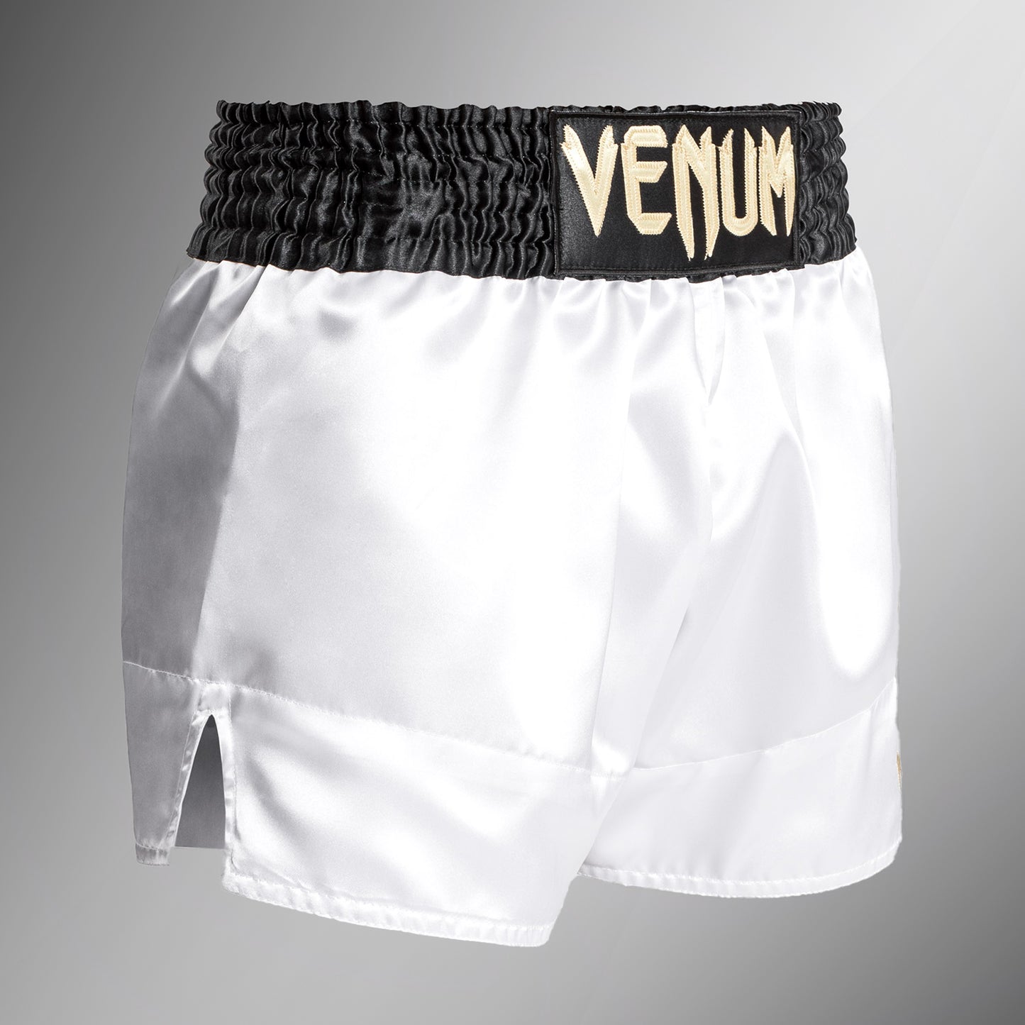 Venum Classic  Muay Thai Sportbroekje - Zwart/Wit/Goud